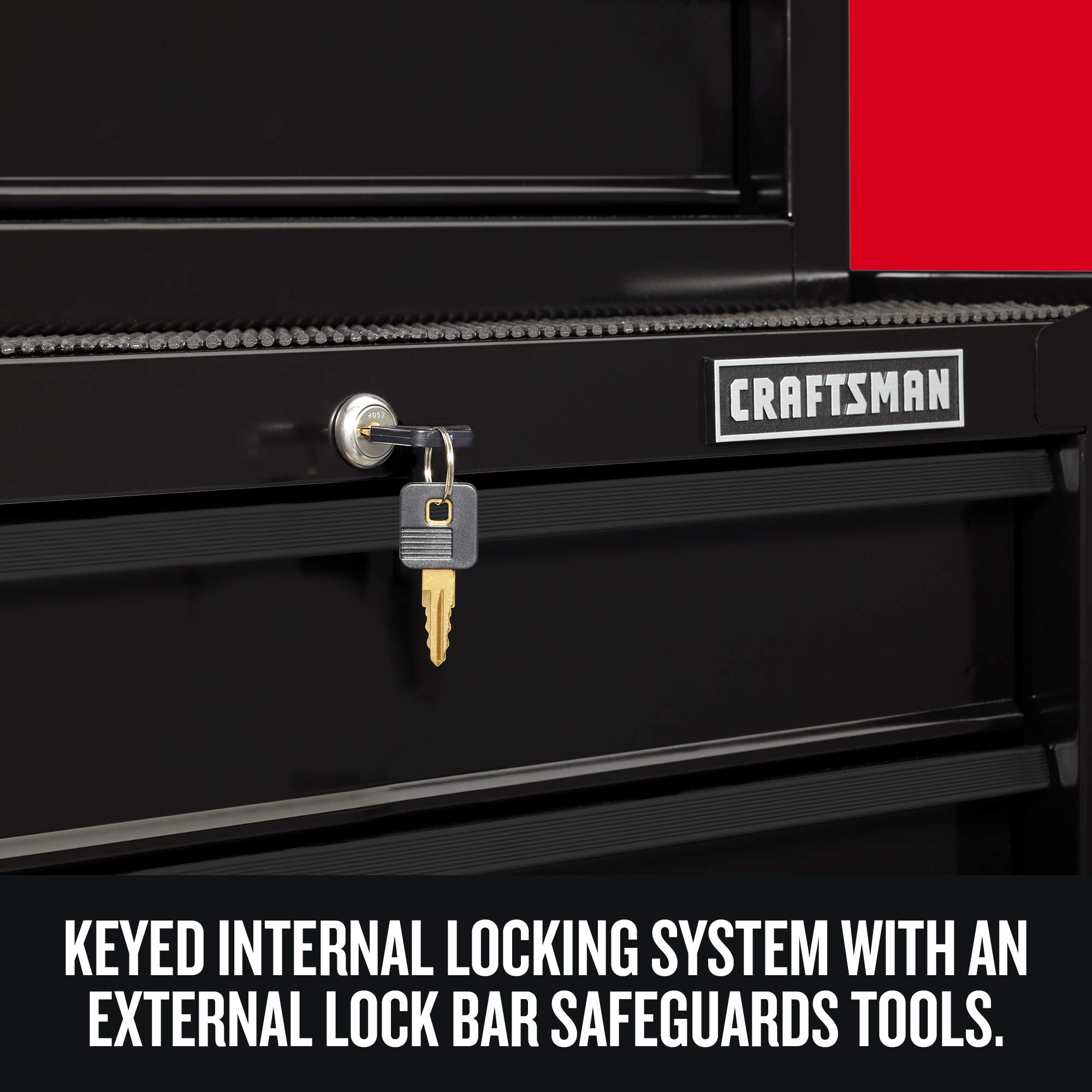 craftsman-26-inch-5-drawer-tool-chest-and-rolling-cabinet-combo-with-liner-cmst8 image 5
