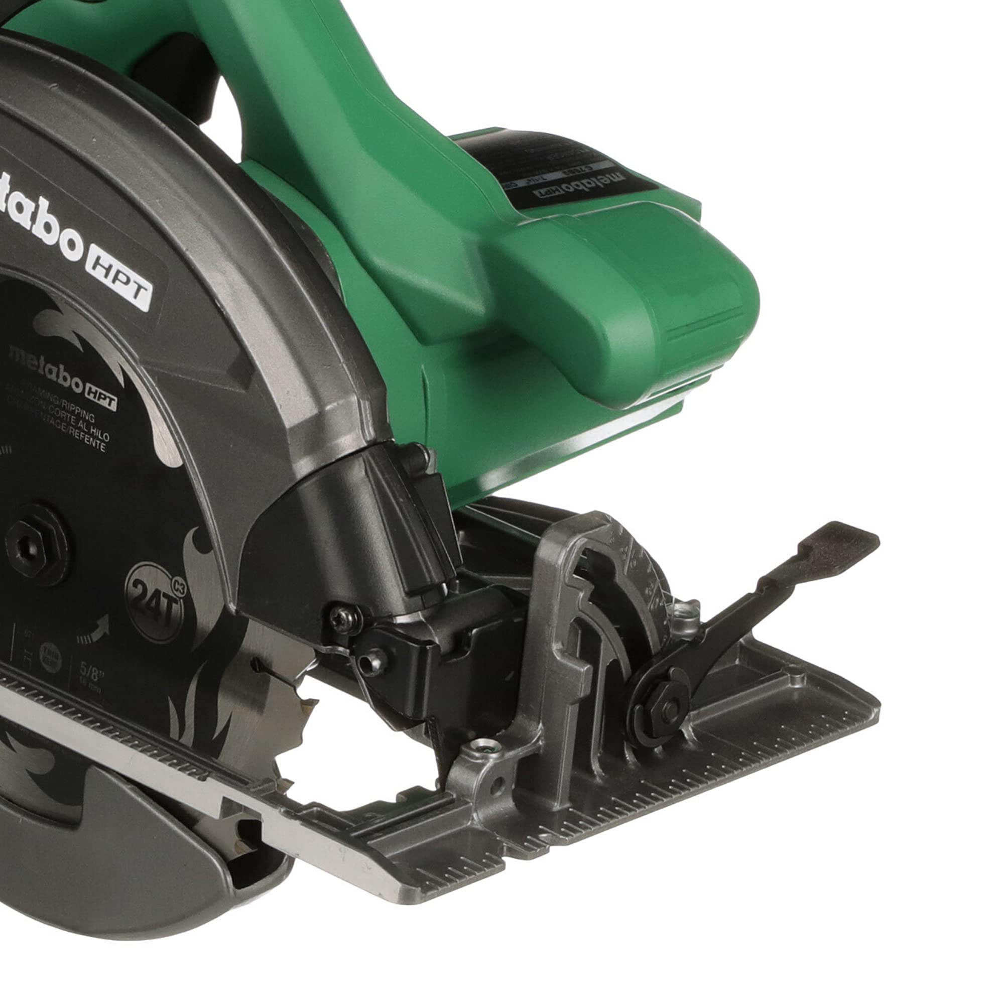 metabo-hpt-7-1-4-inch-circular-saw-kit-c7sb3-with-24t-blade-15-amp-motor-dust-bl image 3