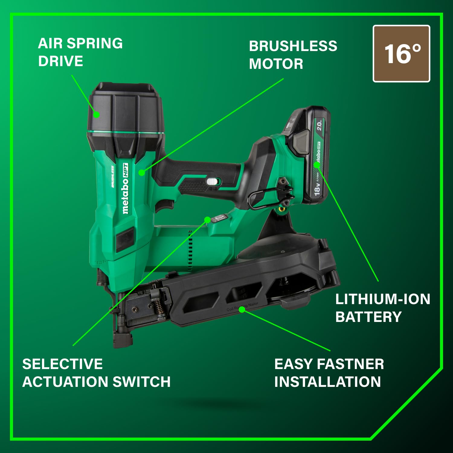 metabo-hpt-nv1845da-18v-multivolt-cordless-coil-roofing-nailer-kit-380083m-batte image 5