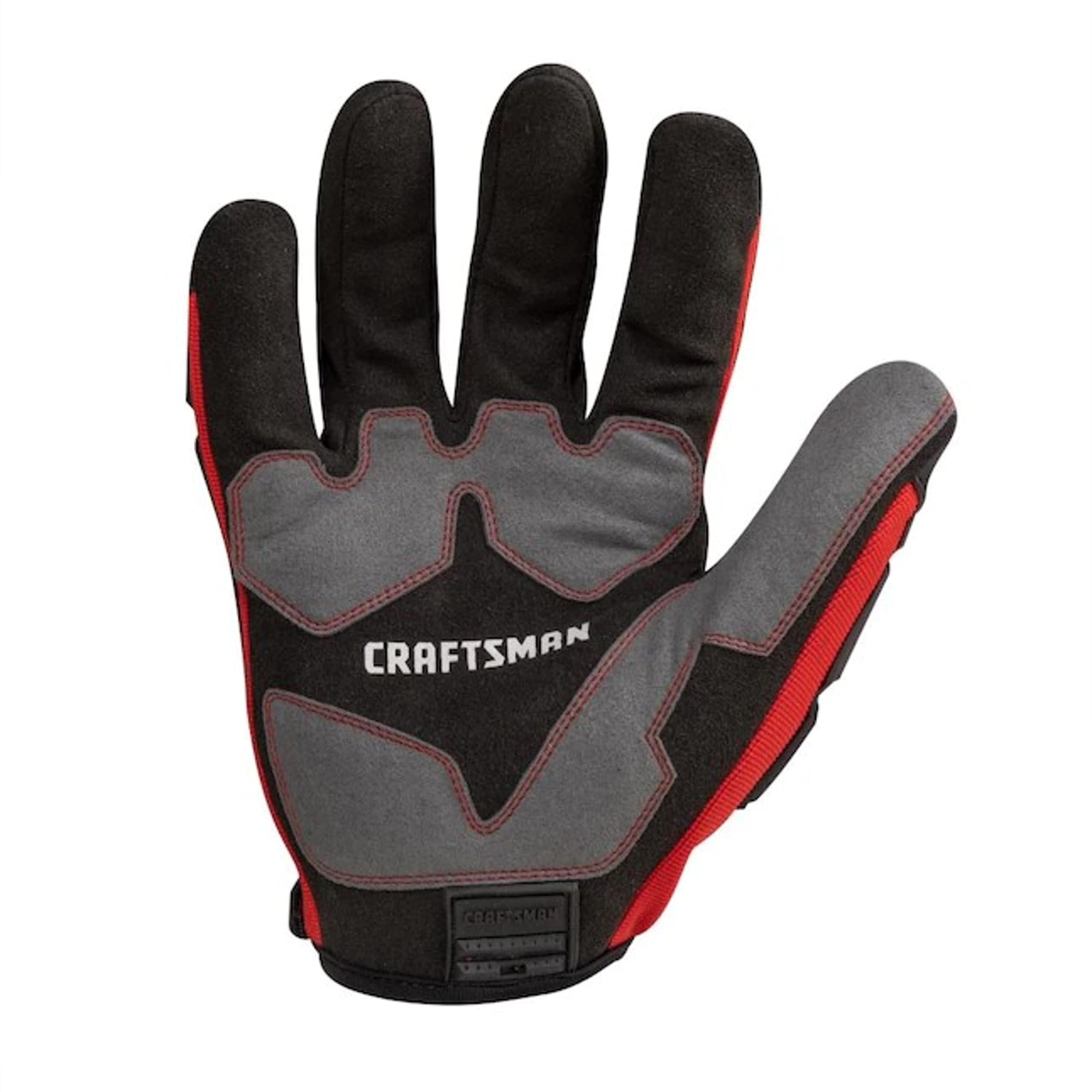 craftsman-work-gloves-anti-shock-impact-protection-adjustable-cuff-2-pair-pack image 4