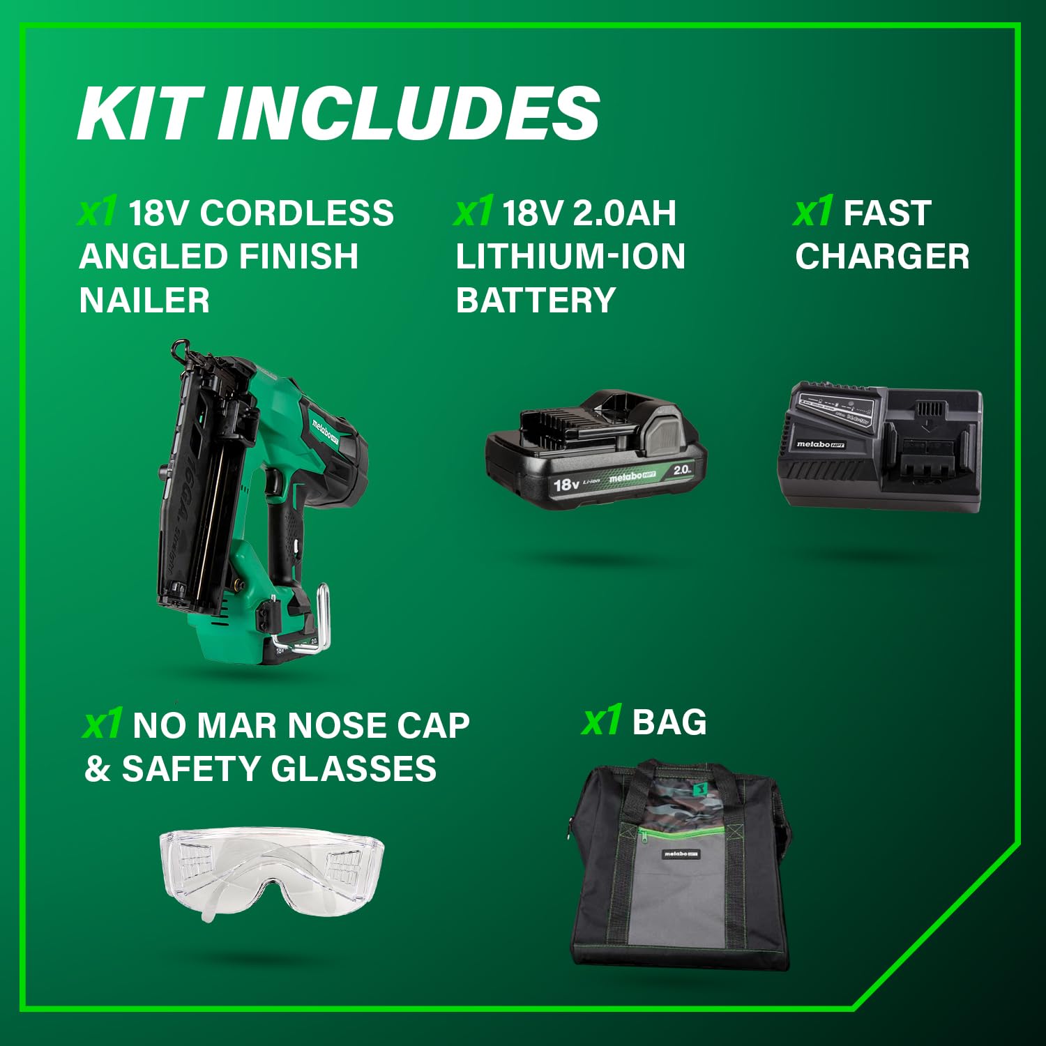 metabo-hpt-18v-multivolt-brushless-15-gauge-angled-finish-nailer-kit-nt1865dmast image 5