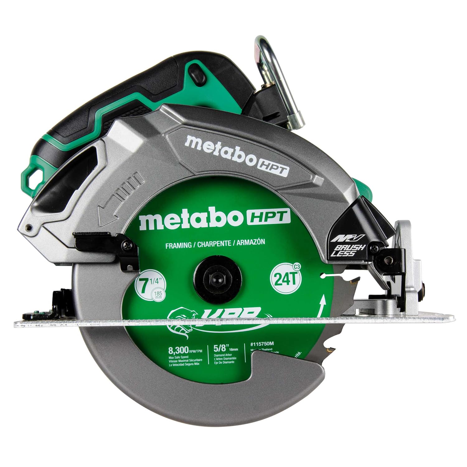 metabo-hpt-36v-multivolt-7-1-4-circular-saw-c3607dbq4-aluminum-base-tool-only image 1