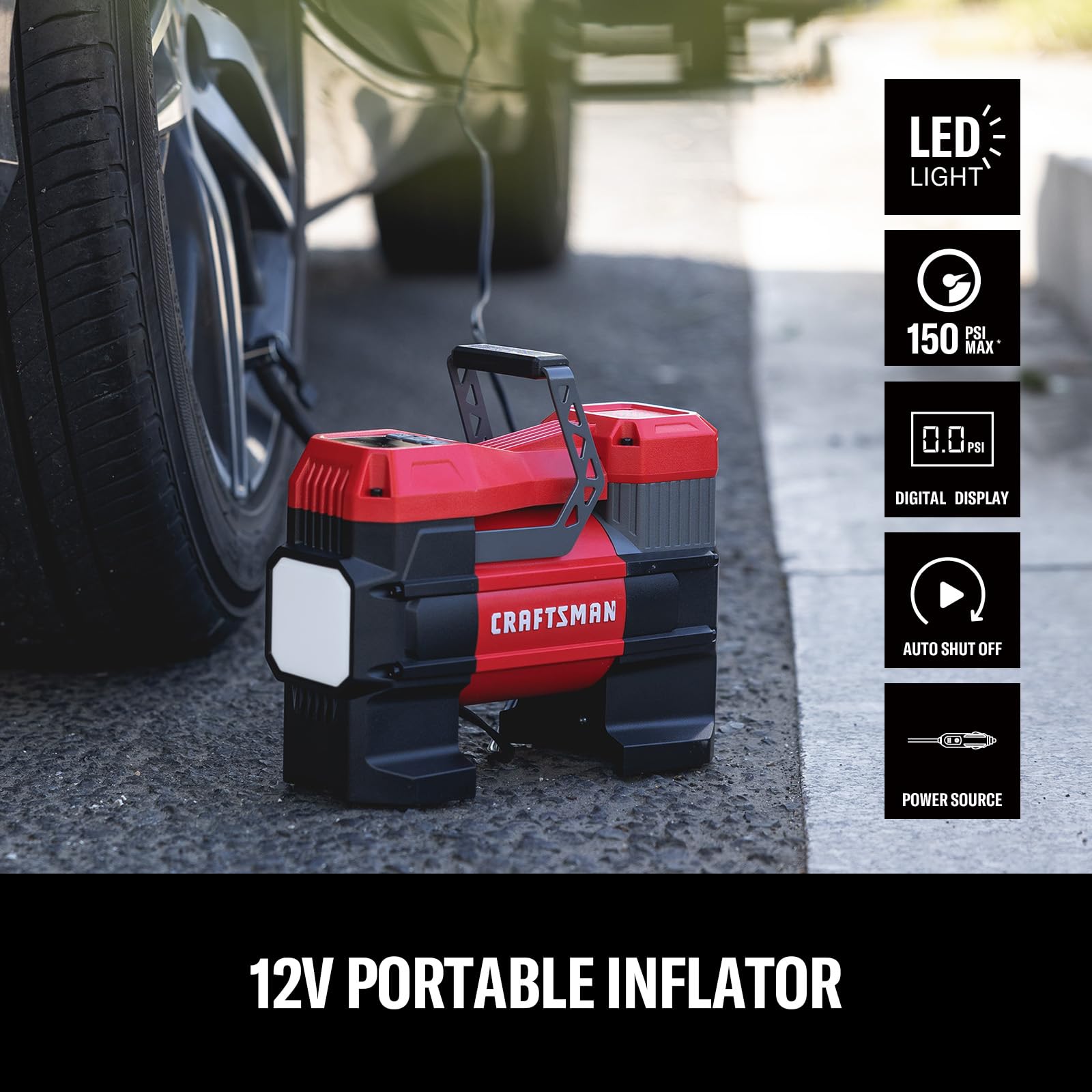 craftsman-portable-12v-tire-inflator-with-digital-gauge-and-auto-shut-off-150-ps image 2