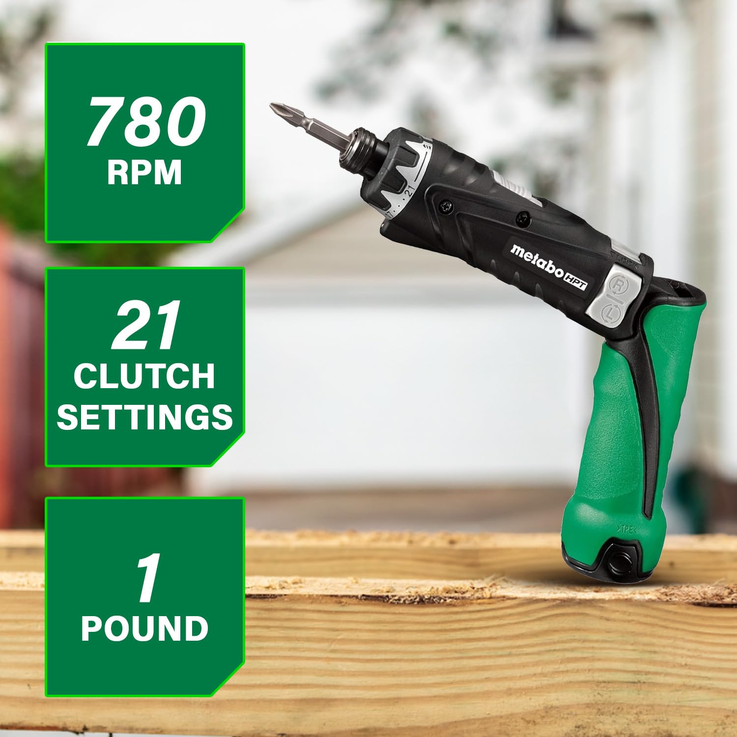metabo-hpt-db3dl2-3-6v-cordless-screwdriver-kit-with-2-batteries-charger-and-har image 2