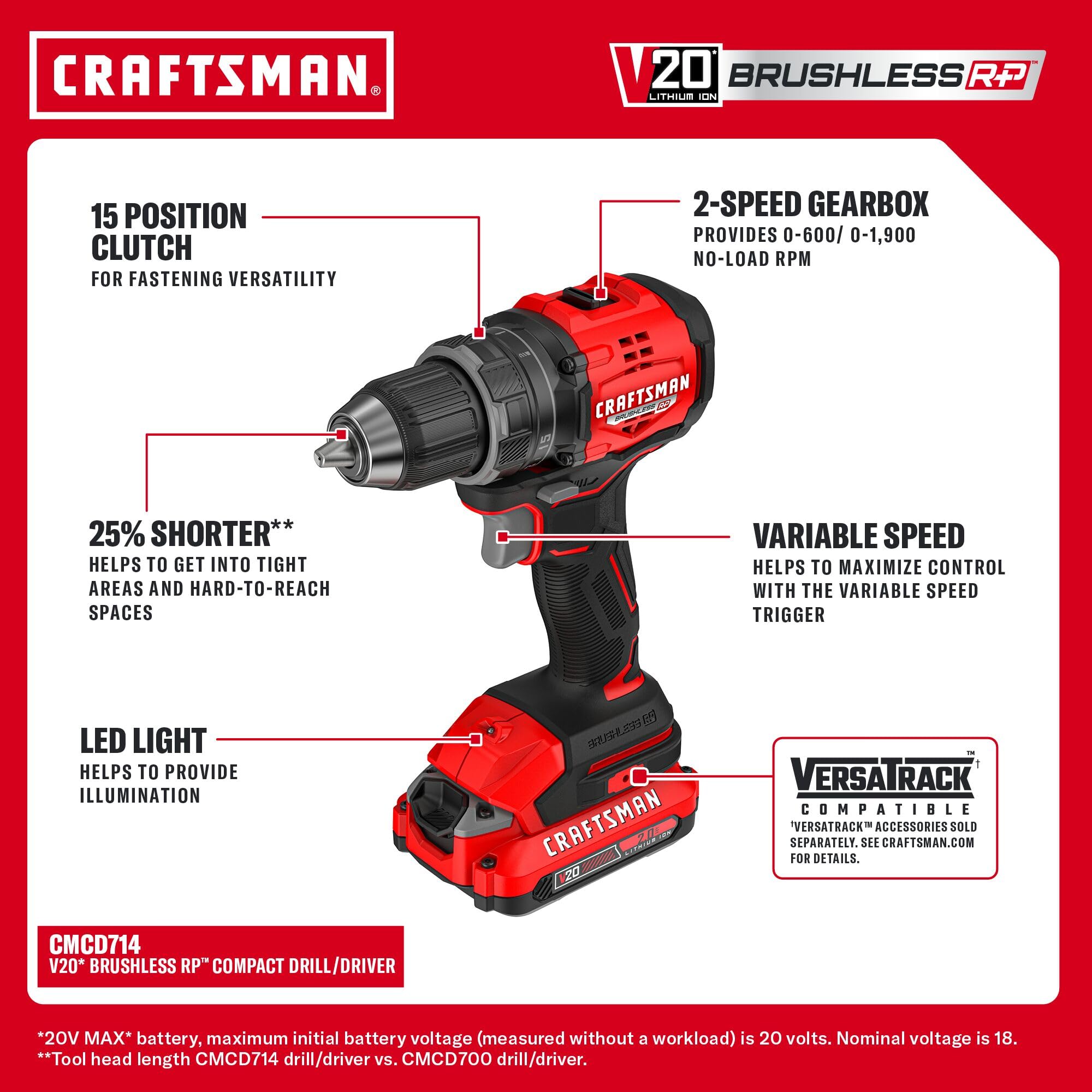 craftsman-v20-brushless-rp-compact-2-tool-combo-kit-drill-driver-impact-driver-w image 6