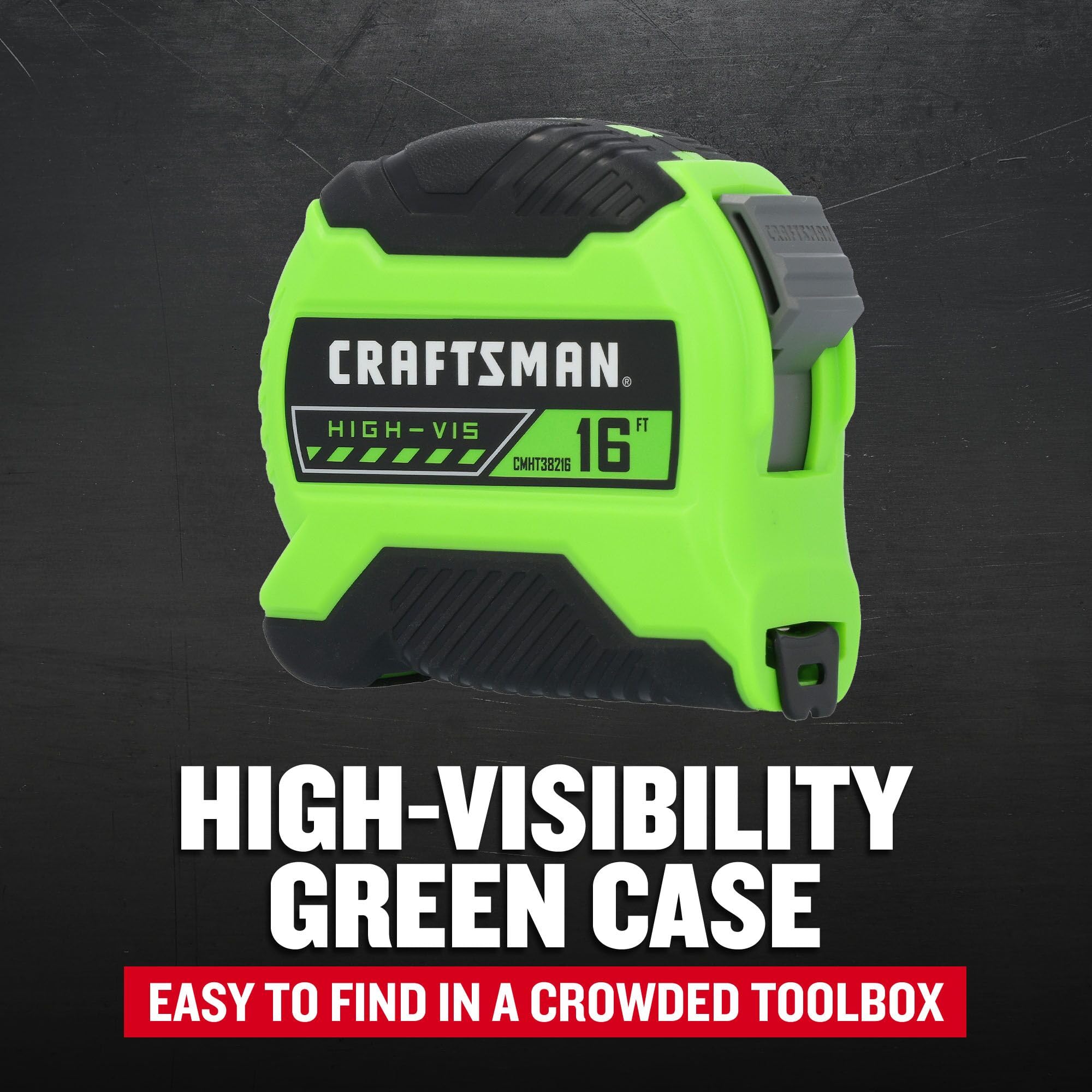 craftsman-hi-viz-3-pack-tape-measures-12-ft-16-ft-25-ft-with-ergonomic-grip-and- image 2