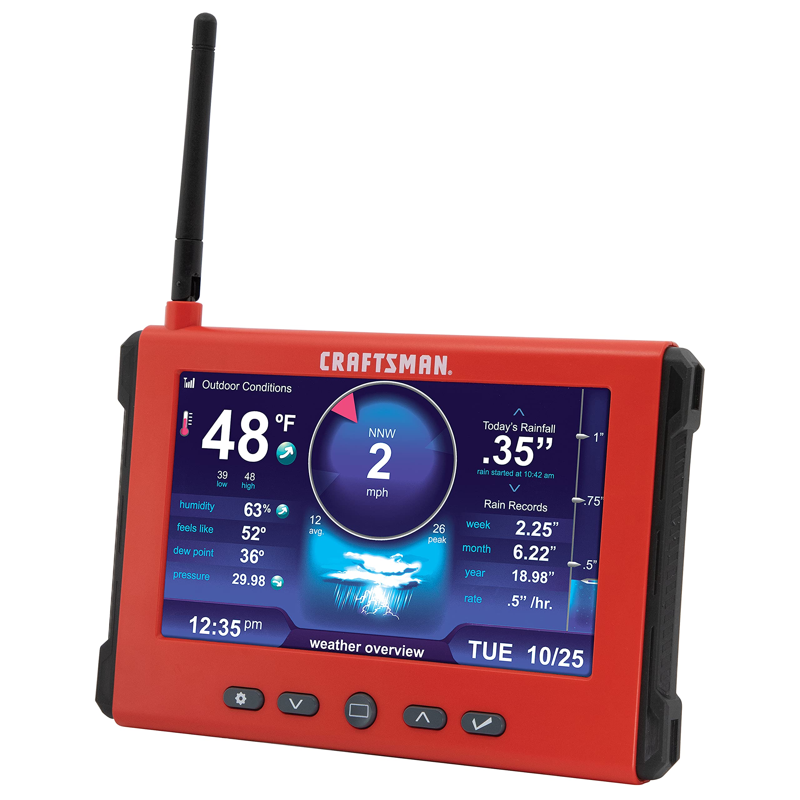 craftsman-personal-weather-station-with-hd-display-lightning-detection-wireless- image 7