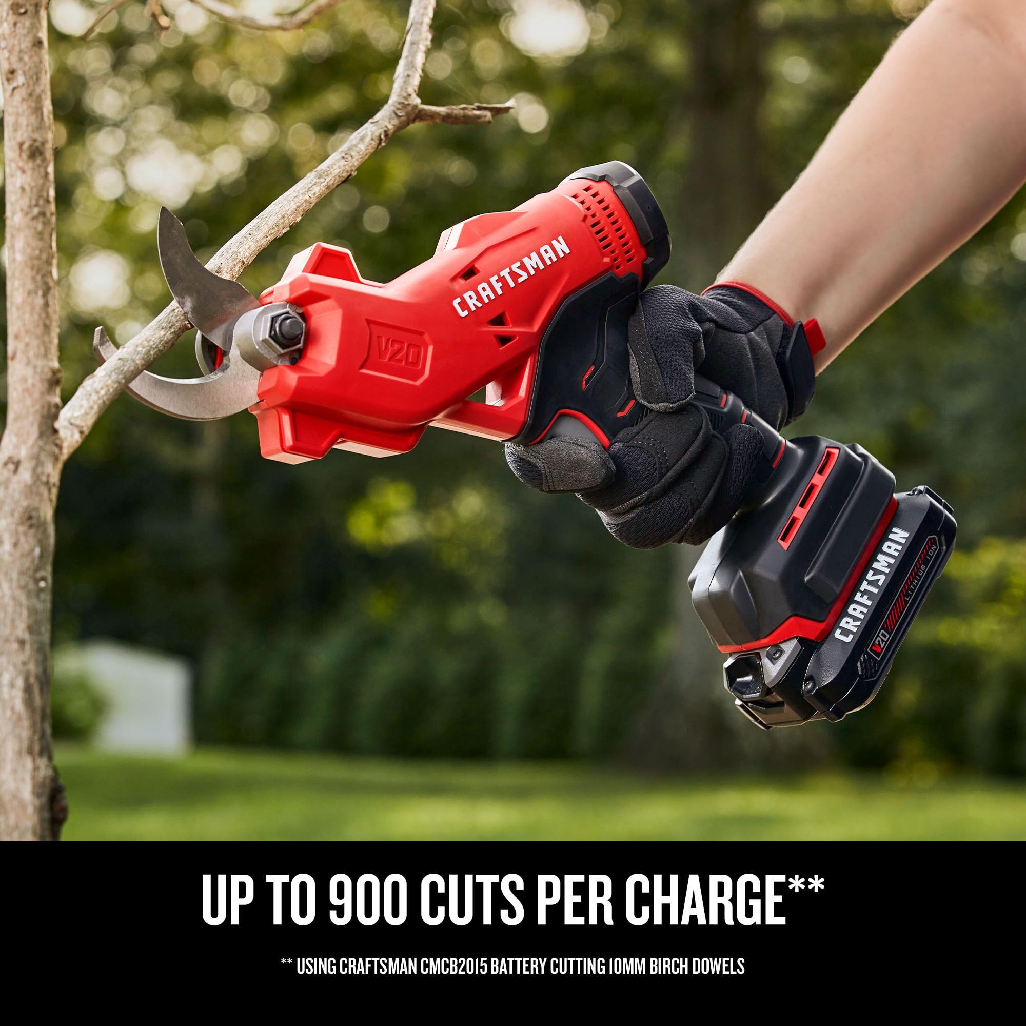 craftsman-v20-cordless-electric-pruner-kit-cmcpr320c1-with-2ah-battery-and-charg image 4