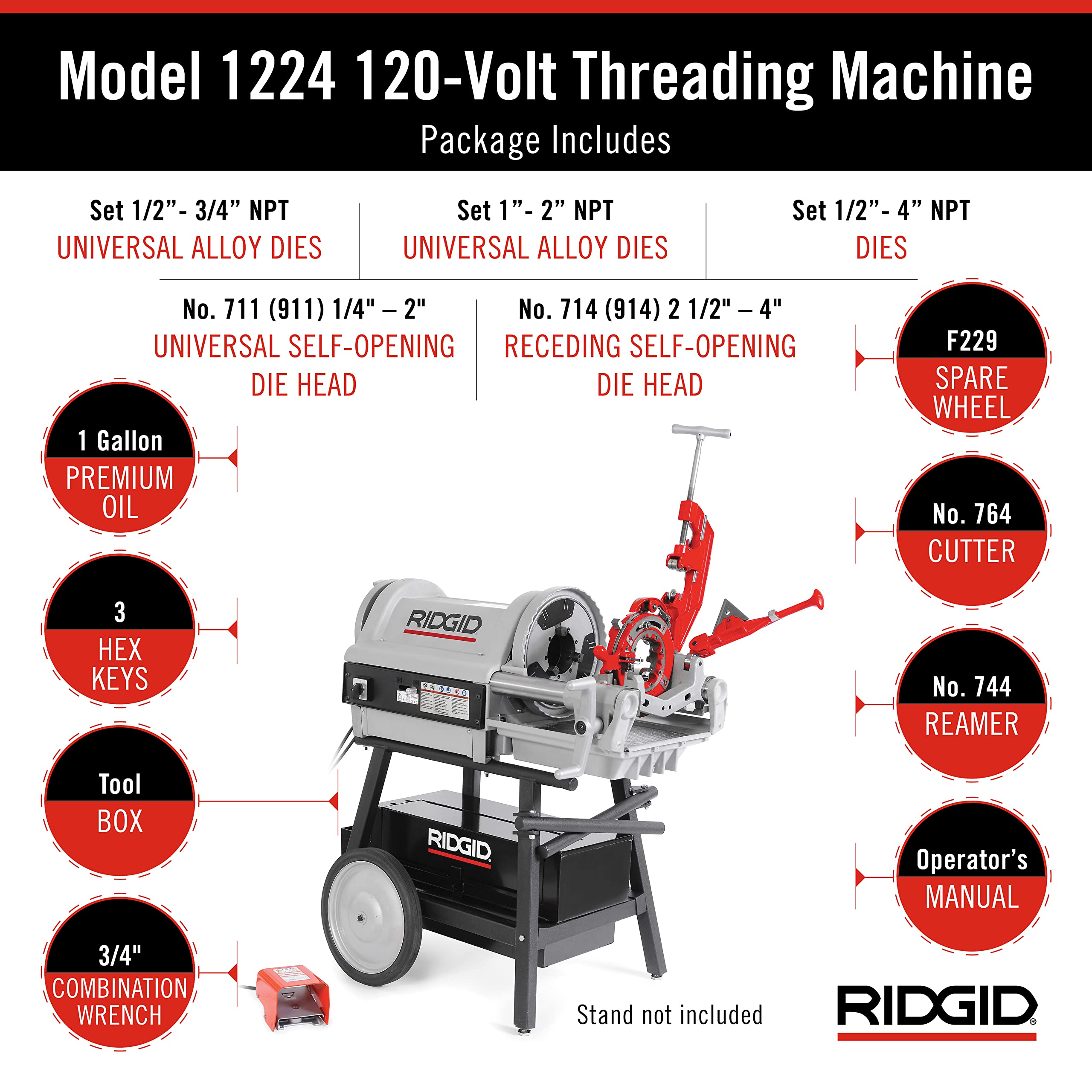 ridgid-26092-model-1224-npt-threading-machine-with-hammer-chuck-25-sale image 8