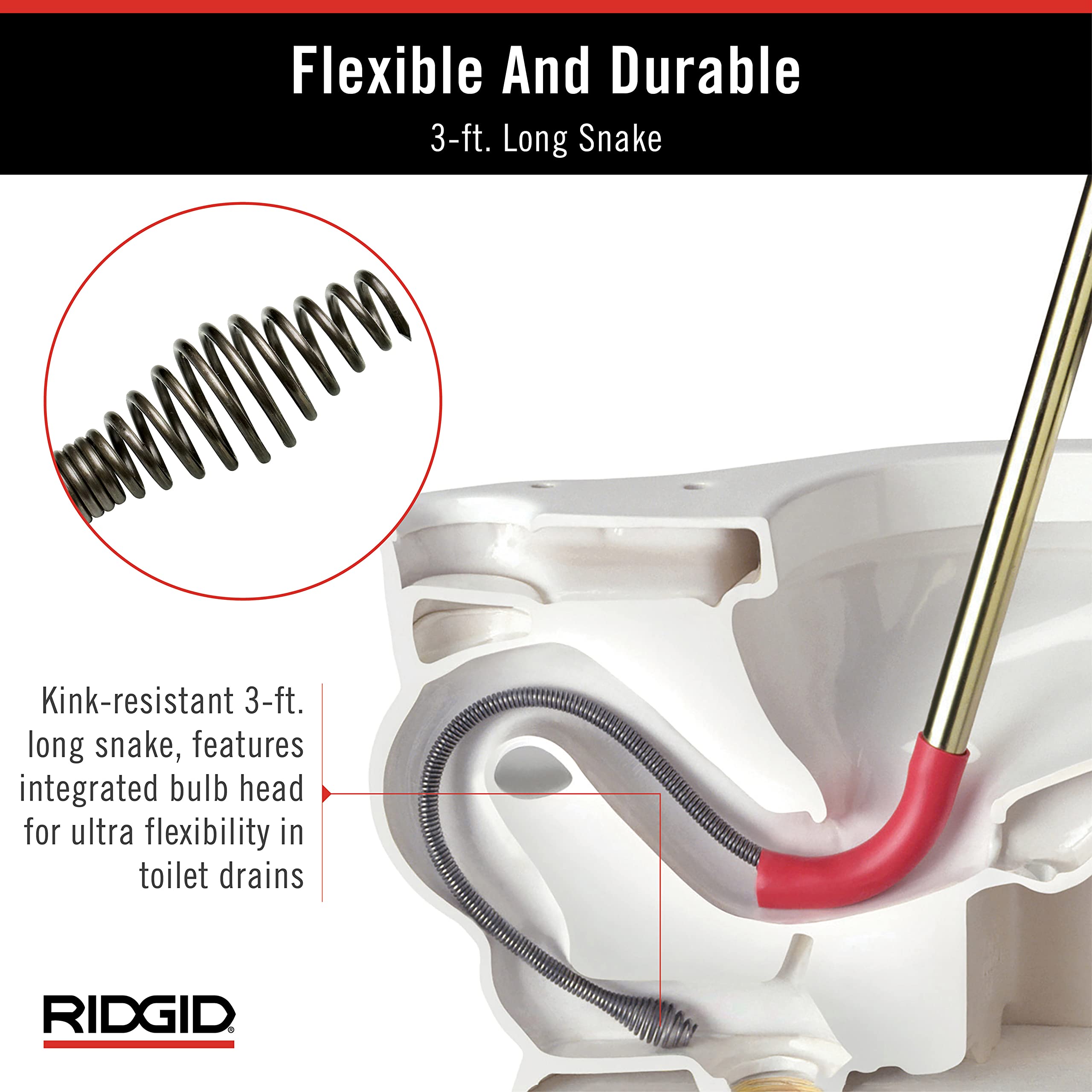 ridgid-59787-model-k-3-toilet-auger-with-unclogging-3-foot-snake-and-bulb-head image 4