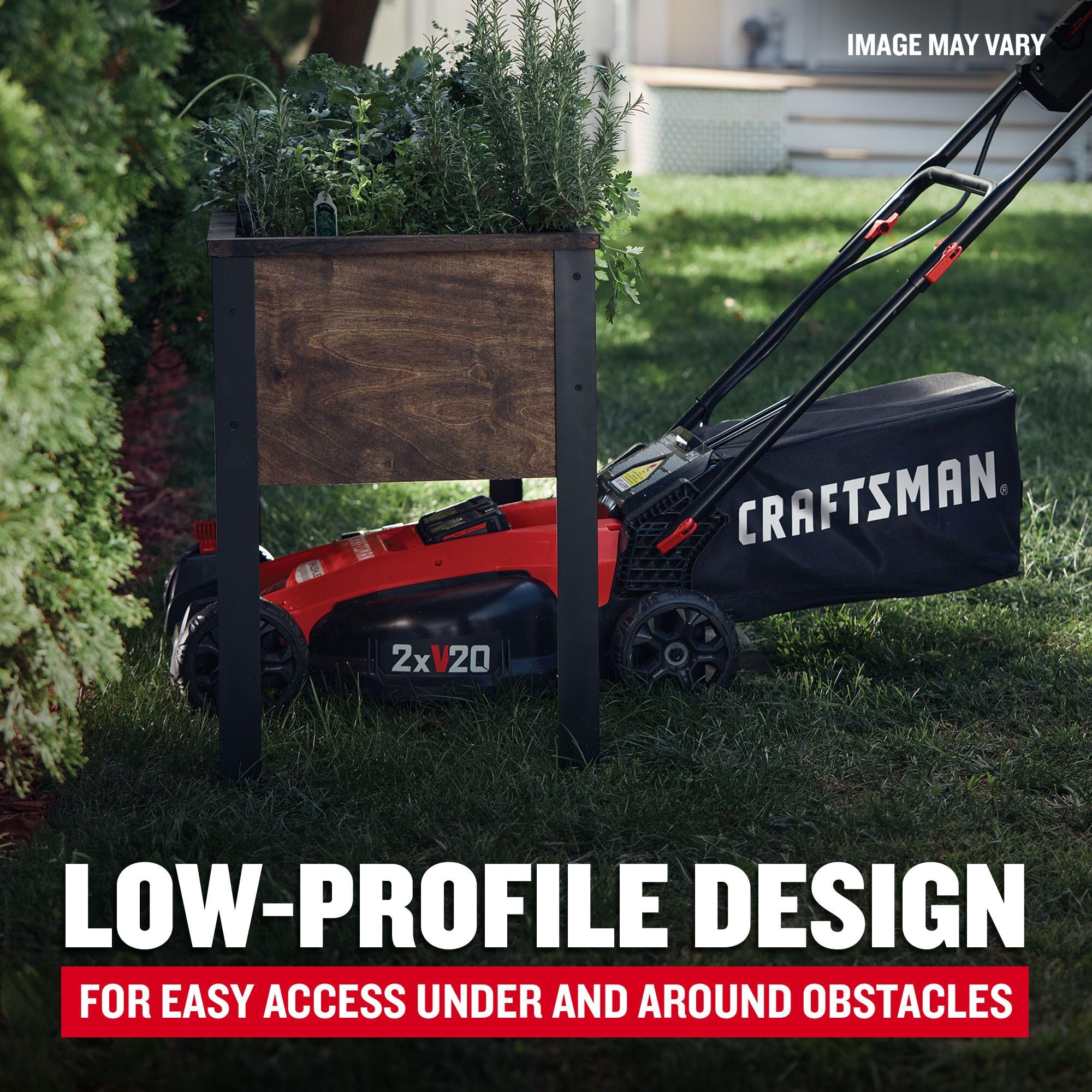 craftsman-v20-20-inch-cordless-push-lawn-mower-kit-2-x-5ah-batteries-and-charger image 5