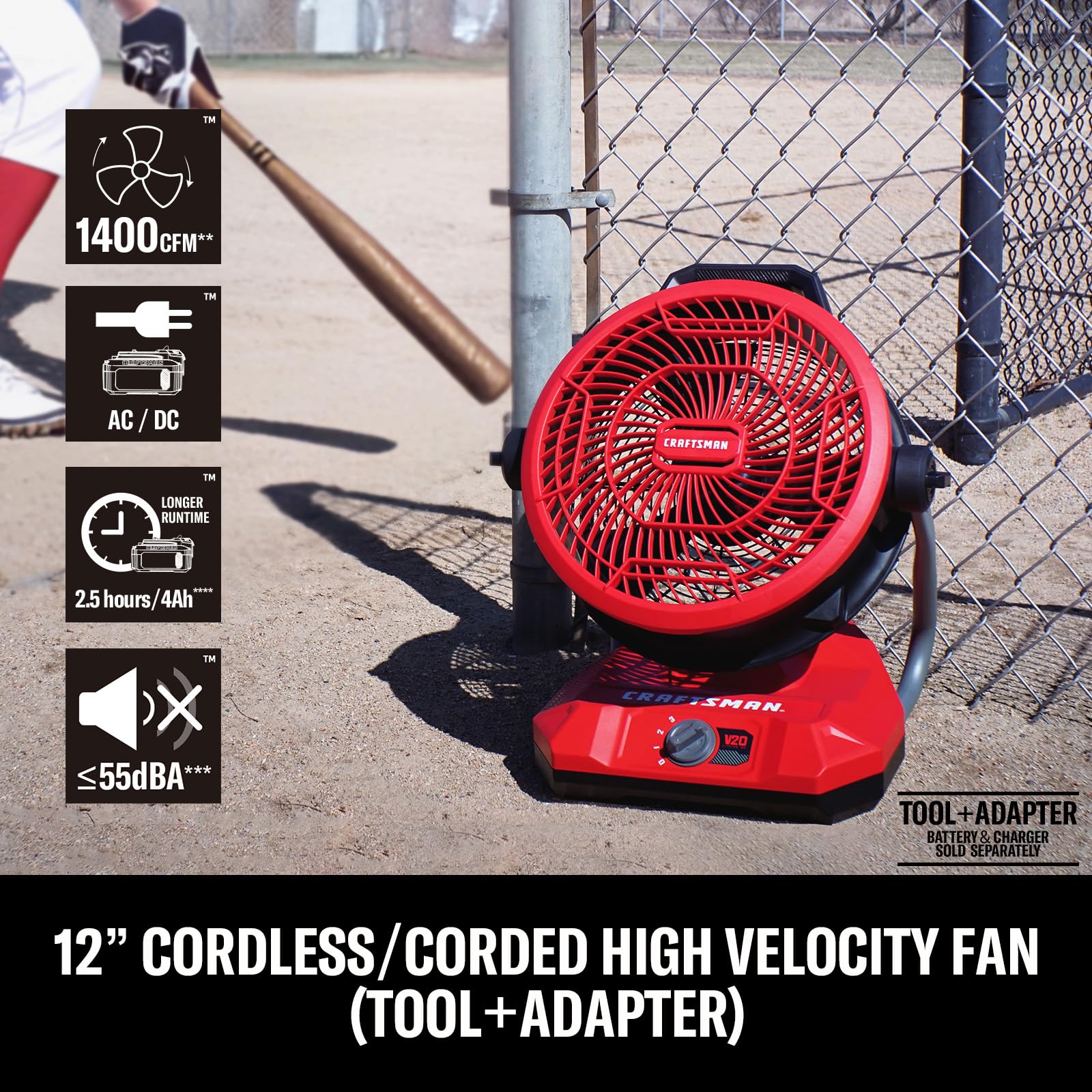 craftsman-v20-cordless-12-portable-fan-ac-dc-dual-supply-1400-cfm-3-speed-130-ti image 4