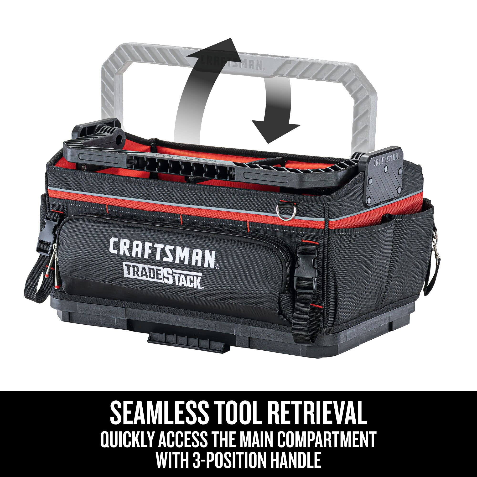craftsman-tradestack-system-tool-bag-22-inch-open-mouth-tote-waterproof-hard-bot image 2