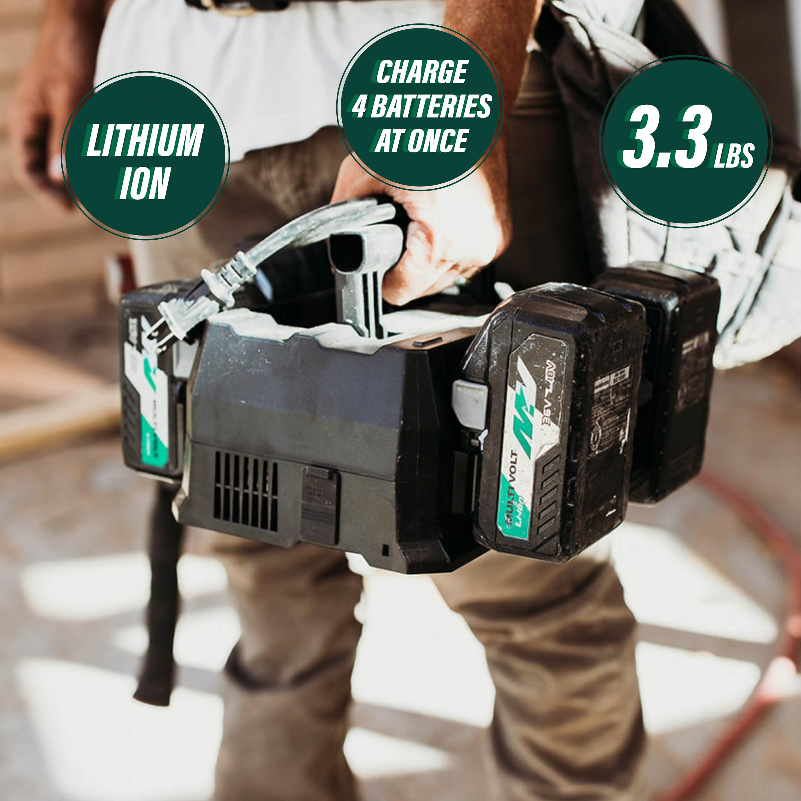 metabo-hpt-uc18ytsl-4-port-battery-charger-for-36v-18v-slide-style-batteries-wit image 2