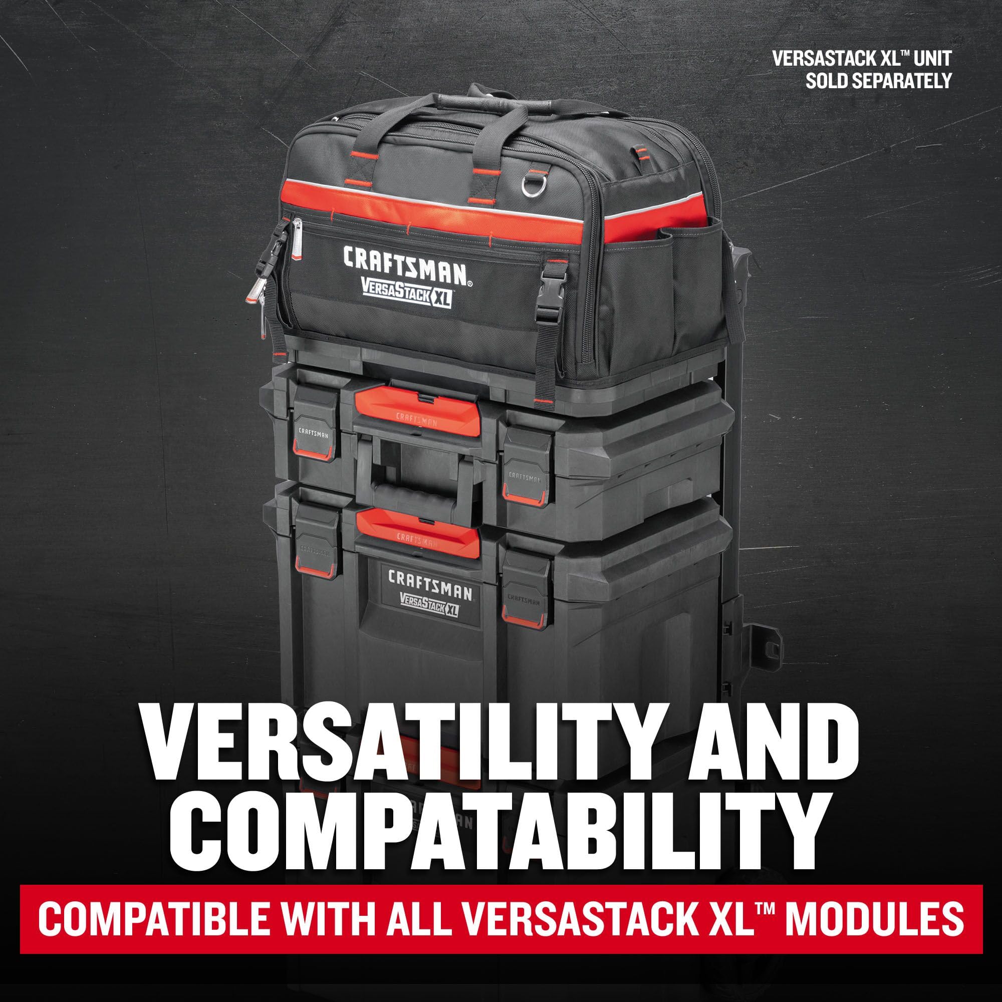 craftsman-versastack-xl-tool-bag-22-5-inch-55-pockets-durable-polyester-cmst2145 image 5