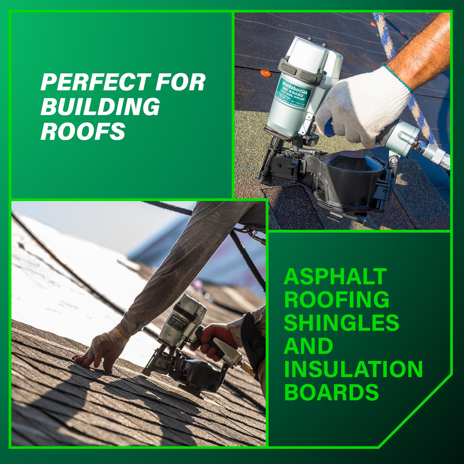 metabo-hpt-pneumatic-roofing-nailer-16-degree-asphalt-shingles-nv45ab2 image 3