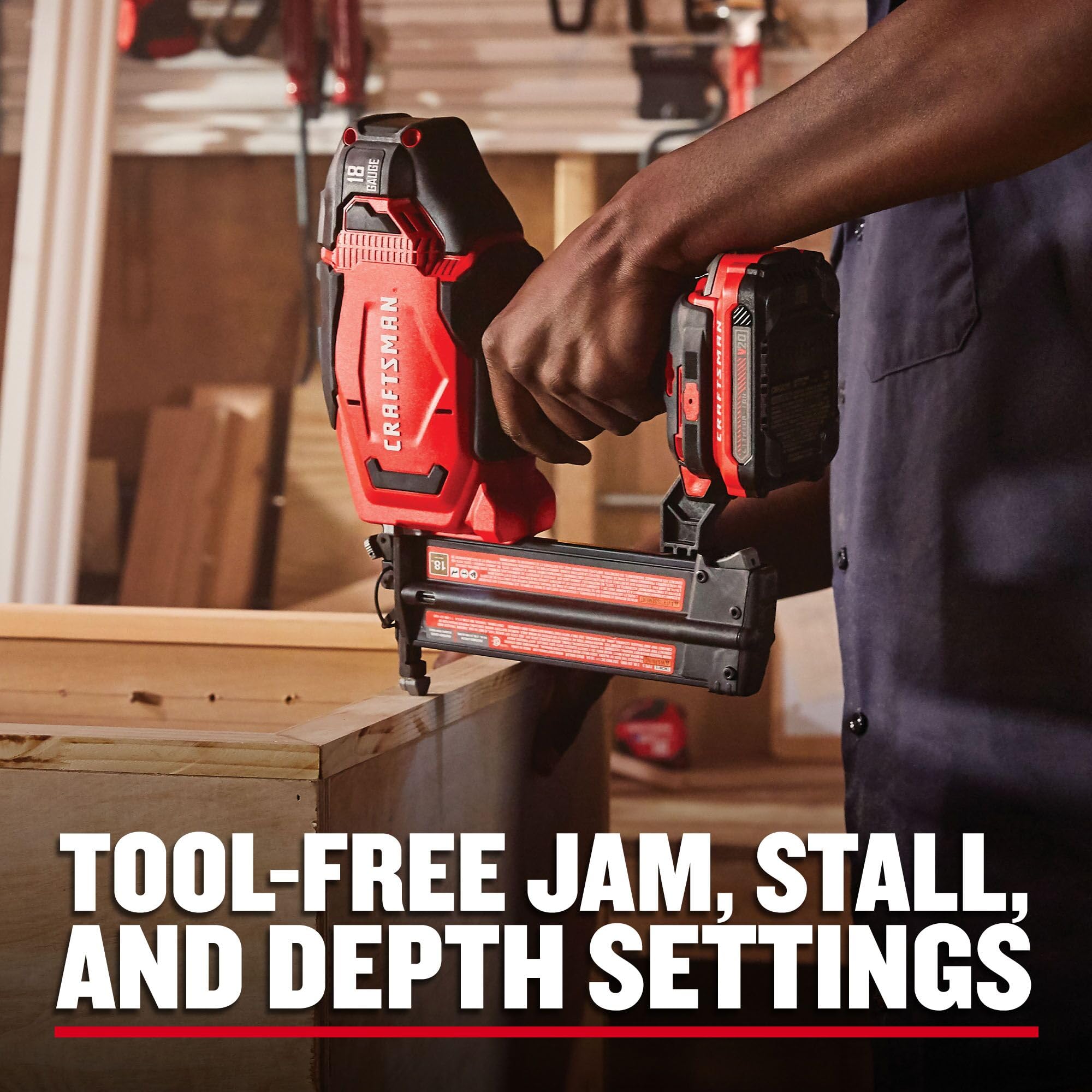 craftsman-v20-cmcn618c1-18-gauge-cordless-brad-nailer-kit-with-battery image 6