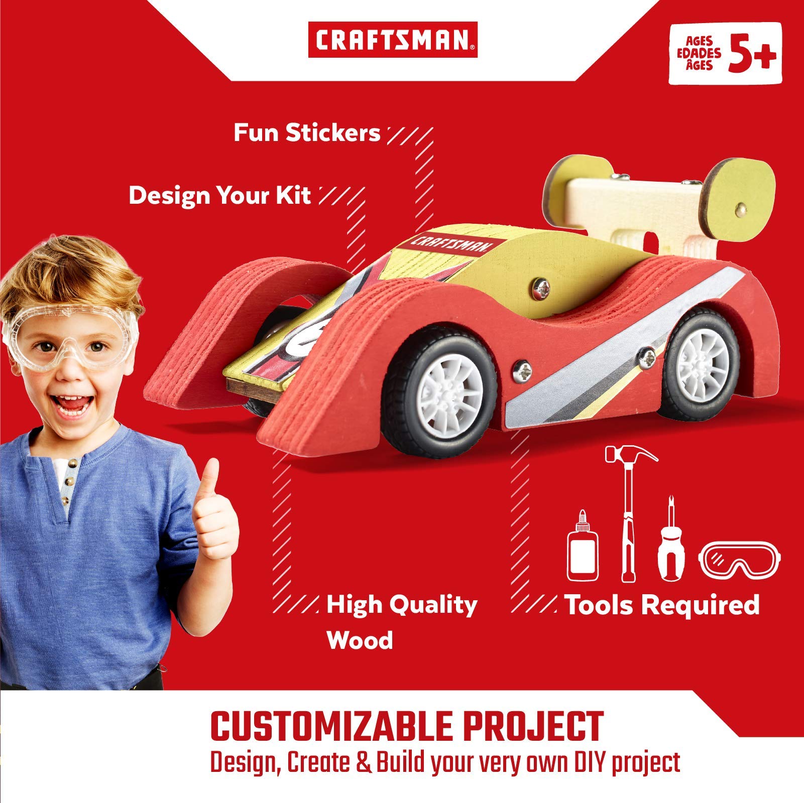 craftsman-pull-back-sports-car-kit-diy-wooden-building-toy-for-kids-ages-5-12 image 5