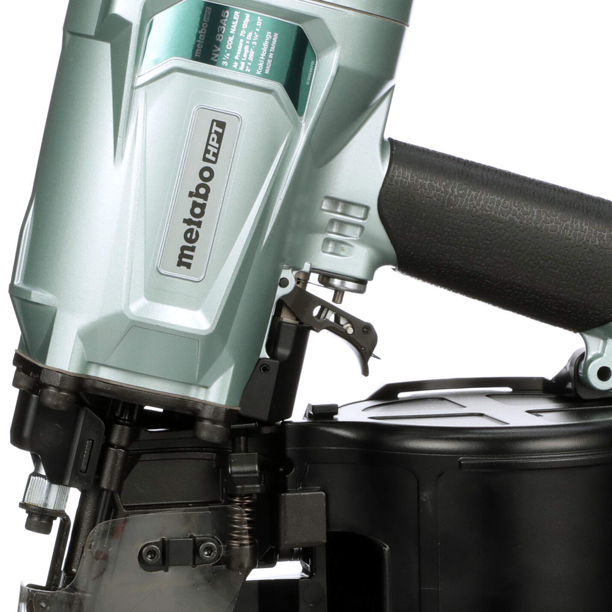 metabo-hpt-nv83a5-coil-framing-nailer-15-degree-pneumatic-2-to-3-1-4-nails image 4