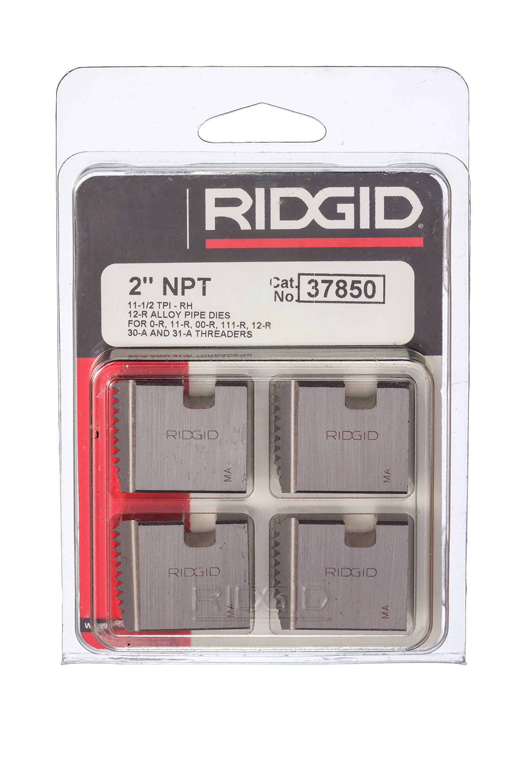 ridgid-37850-pipe-thread-die-2-npt-alloy-steel-4-piece-set-for-00-r-11-r-12-r-0- image 2