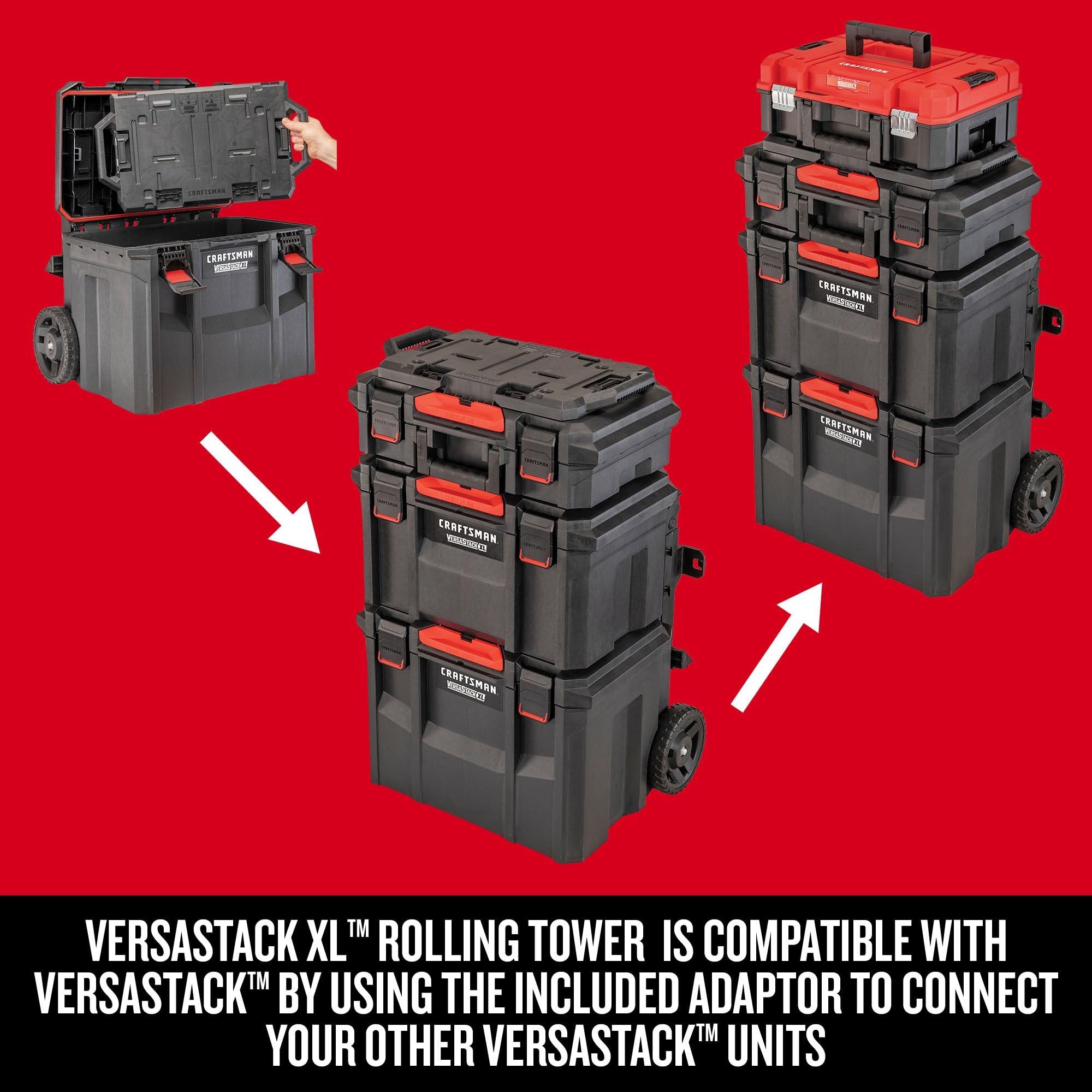 craftsman-versastack-xl-4-piece-rolling-tower-tool-storage-system-cmst60420 image 5