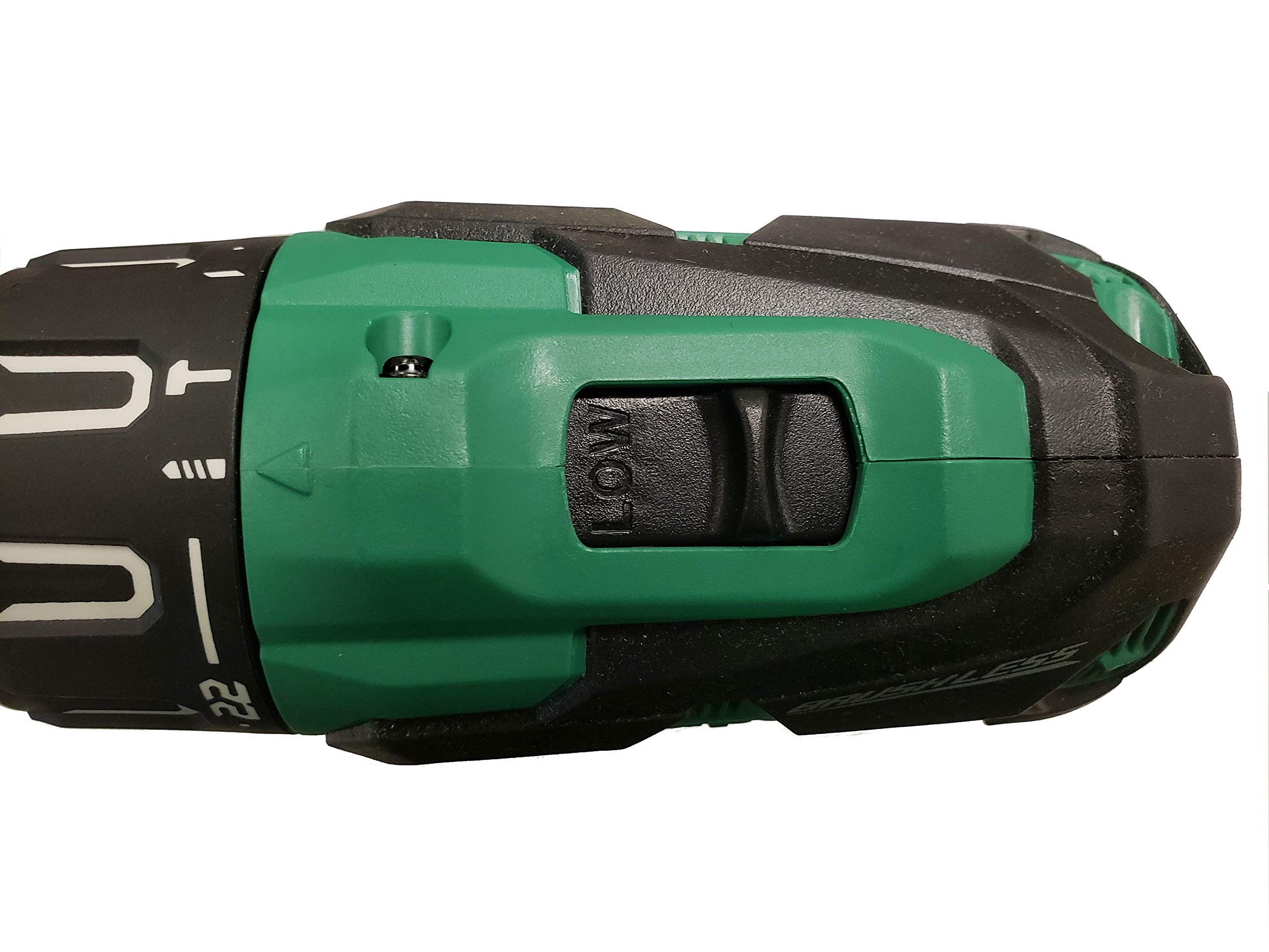 metabo-hpt-dv18dbfl2s-18v-cordless-brushless-hammer-drill-kit-with-3-0-ah-batter image 4