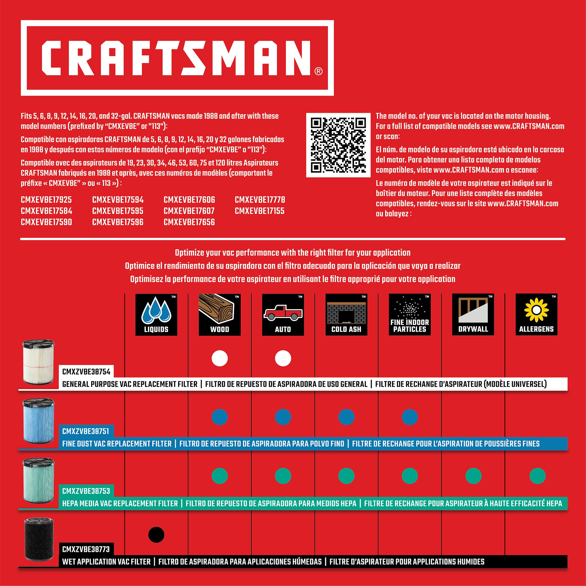 craftsman-cmxzvbe38754-genuine-5-20-gal-general-purpose-wet-dry-vac-filter image 7