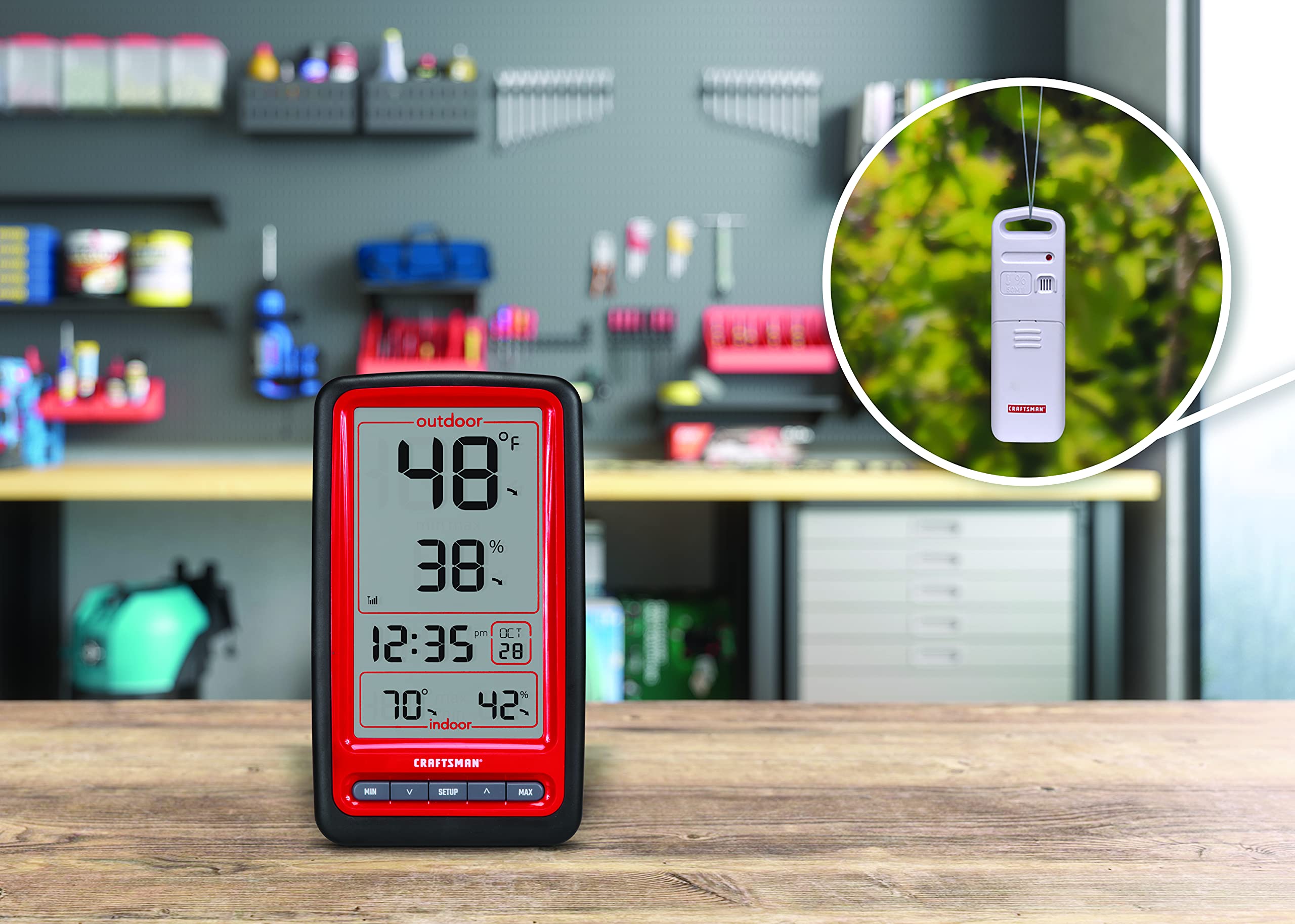 craftsman-wireless-thermometer-for-indoor-outdoor-temperature-with-humidity-sens image 3