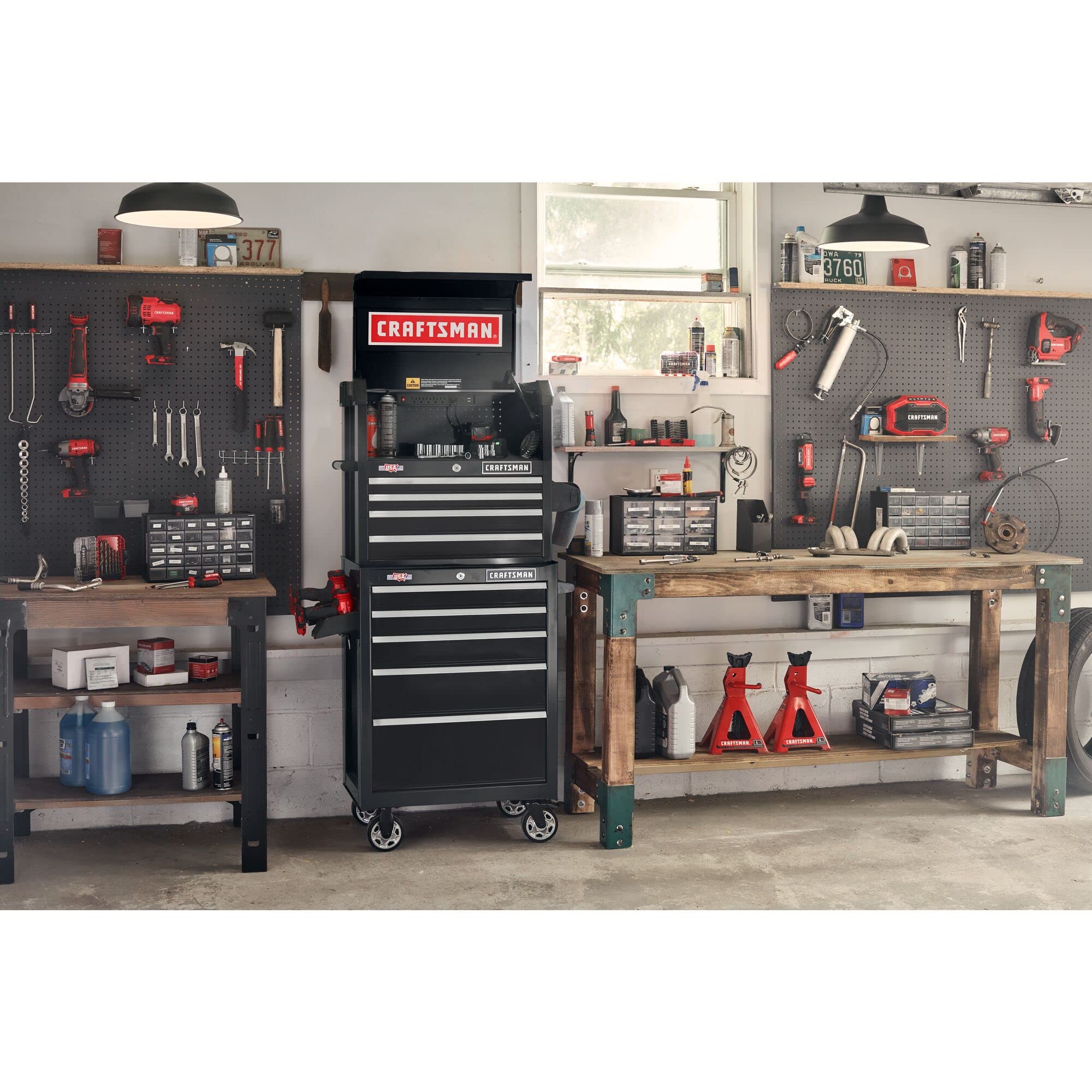 craftsman-s2000-26in-4-drawer-chest-w-light-divide-cmst32642bk image 2