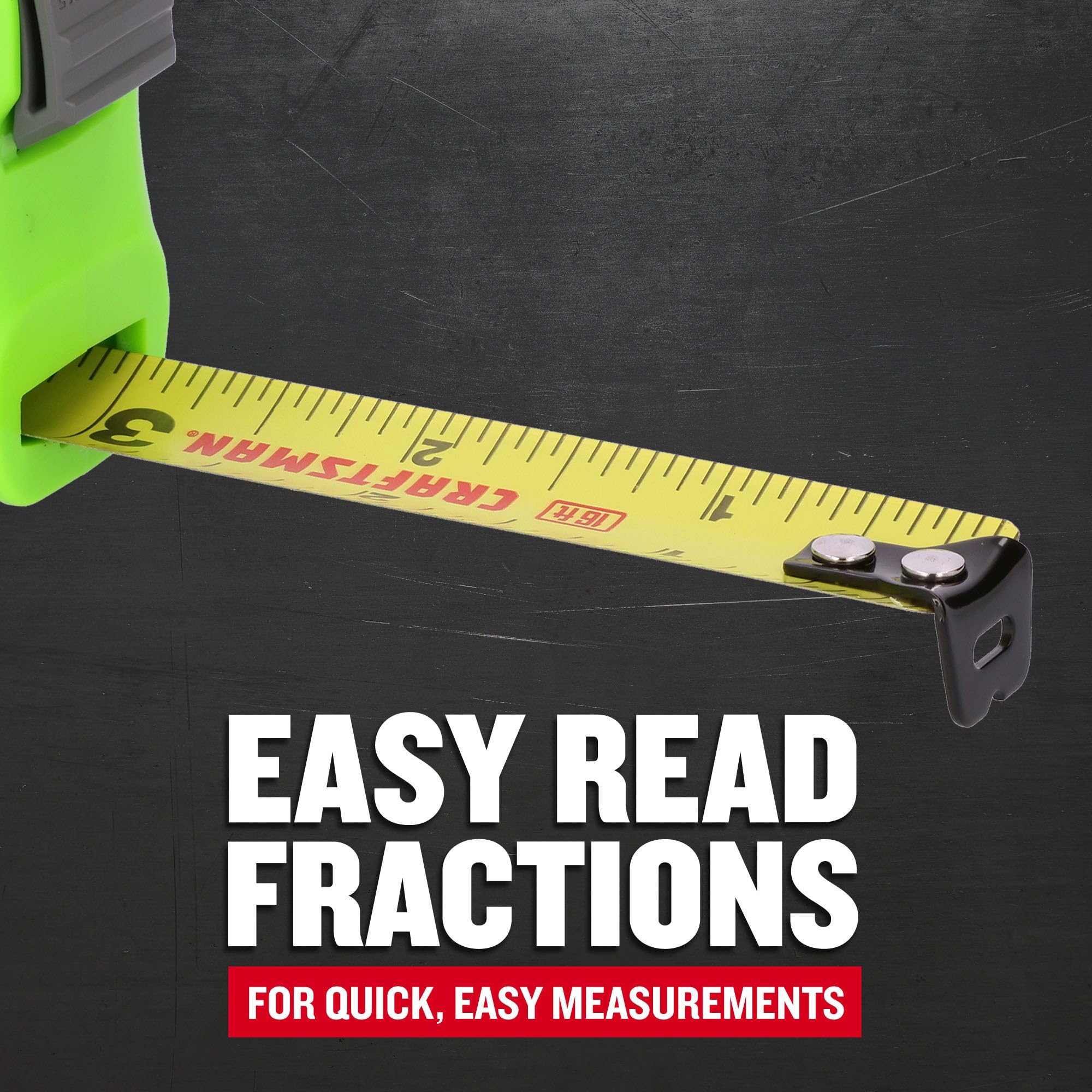 craftsman-hi-viz-3-pack-tape-measures-12-ft-16-ft-25-ft-with-ergonomic-grip-and- image 4