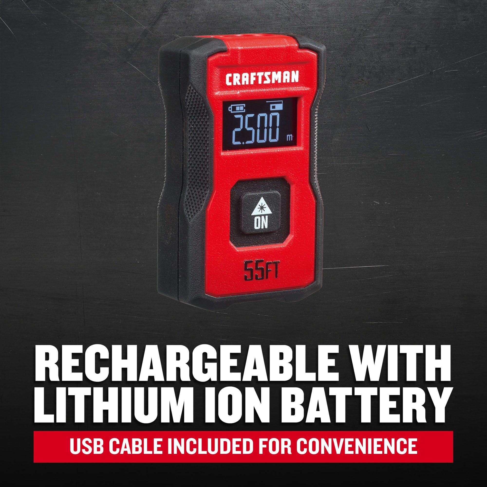 craftsman-55-ft-pocket-laser-distance-measurer-cmht77721-with-rechargeable-batte image 3