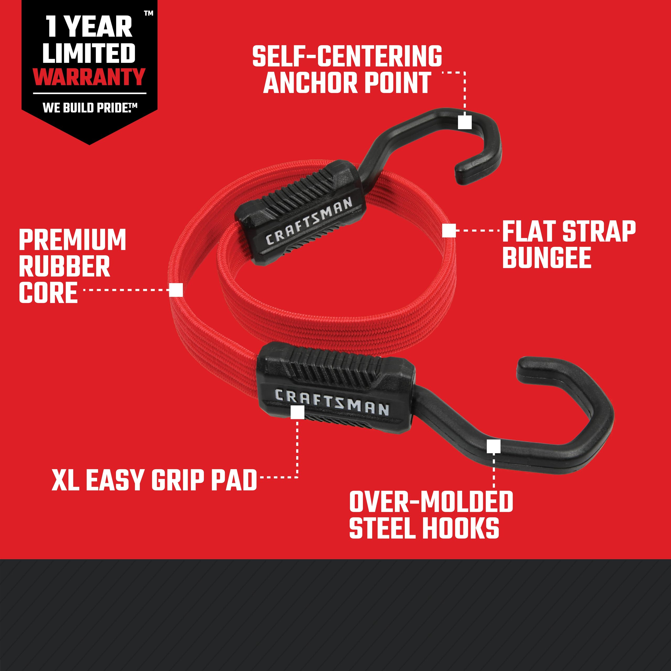 craftsman-24-inch-flat-bungee-cord-straps-32-pack-black-red-cmxazbs300024-32pk-c image 2
