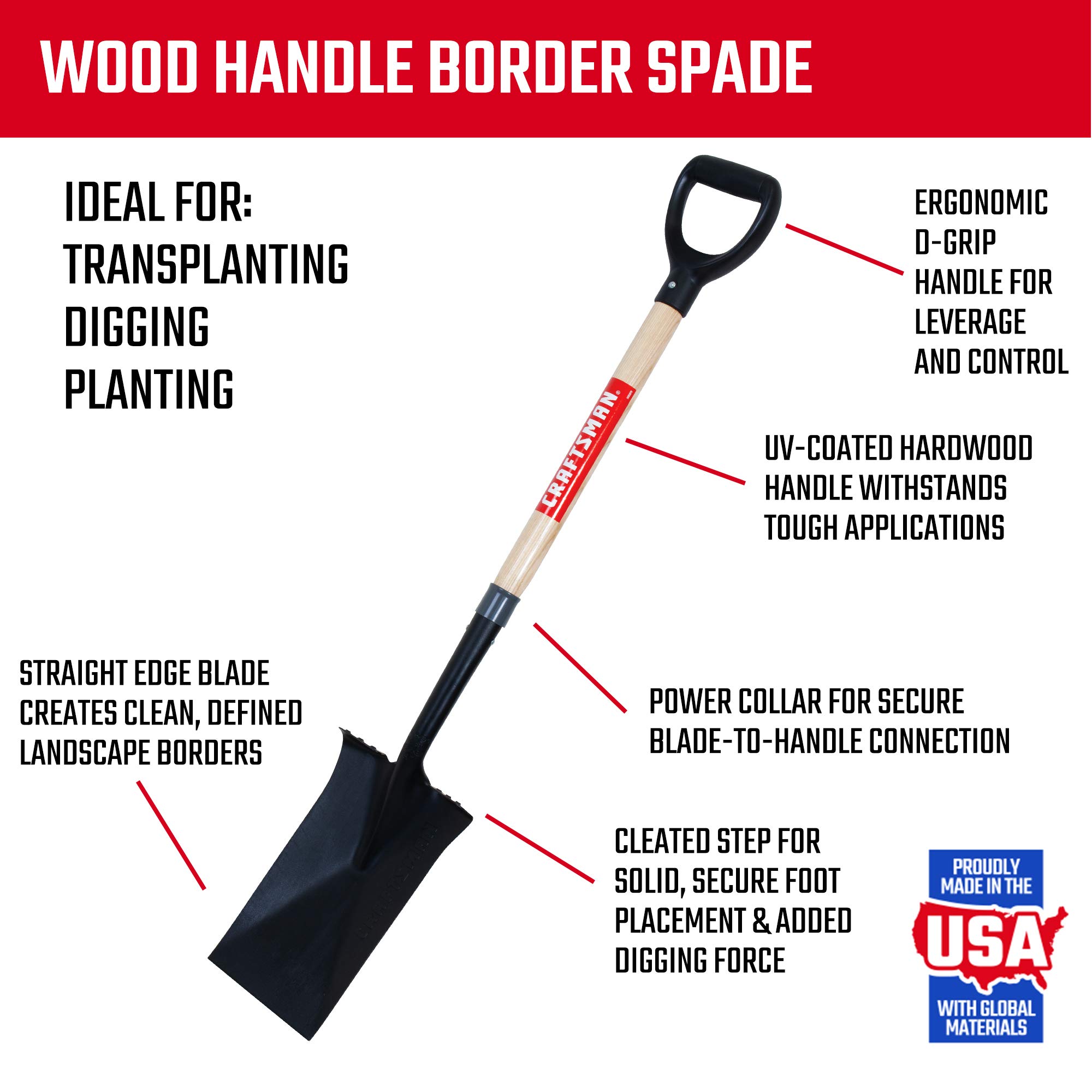 craftsman-5-piece-garden-landscape-tool-set-with-lawn-rake-digging-shovel-garden image 6