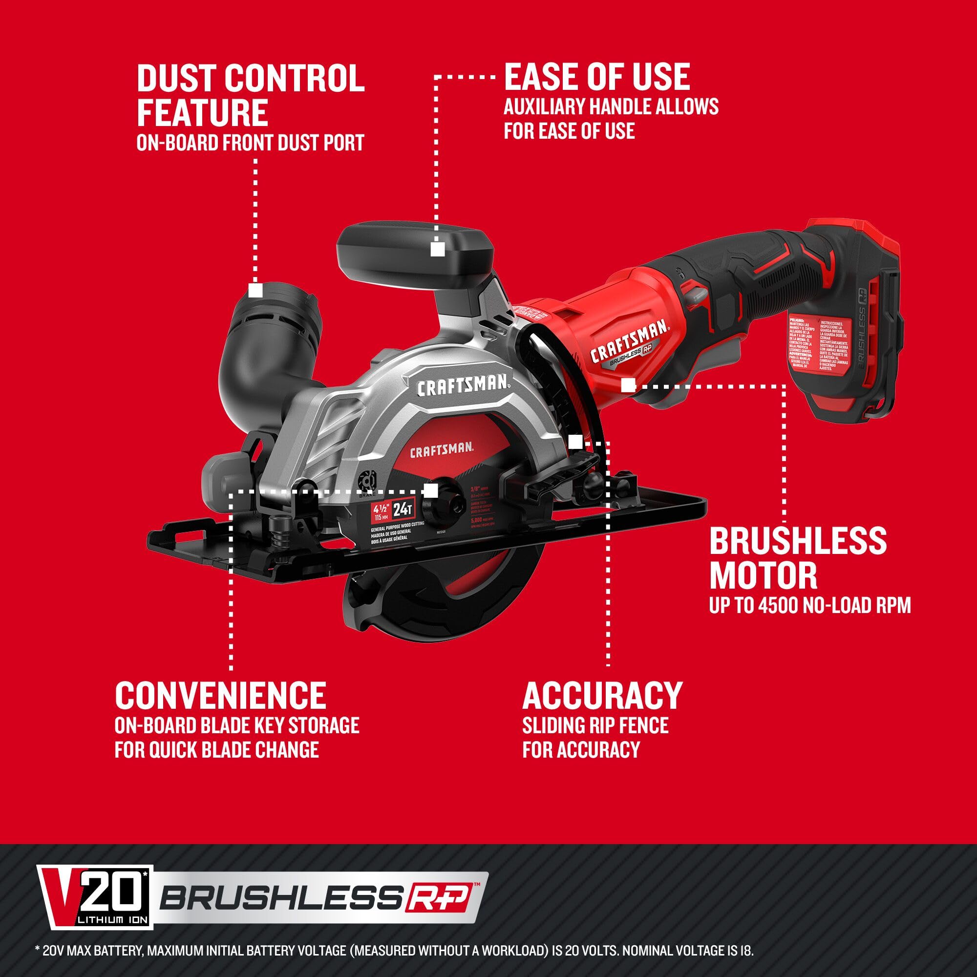 craftsman-v20-4-1-2-inch-cordless-circular-saw-bare-tool-cmcs405b image 6