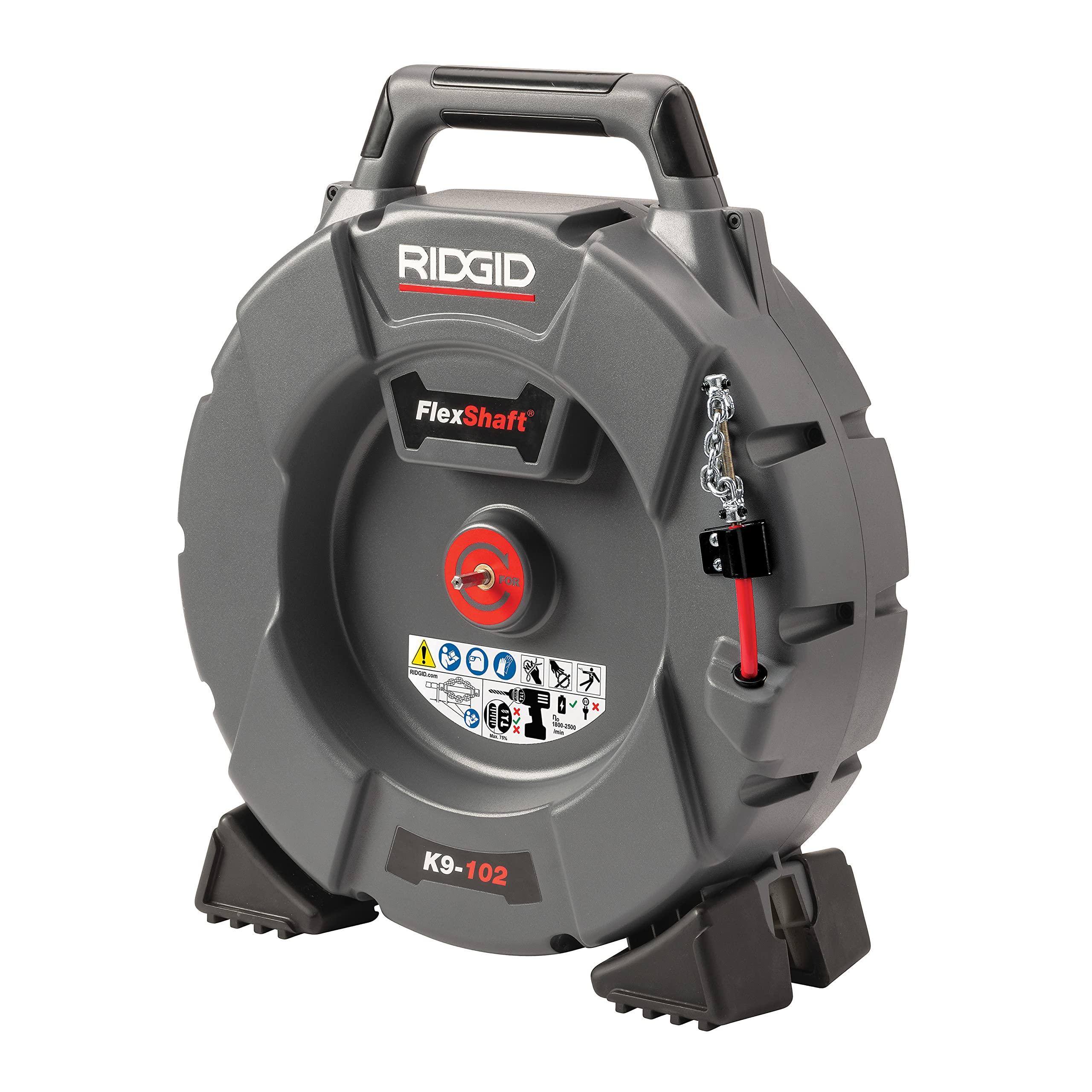 ridgid-64263-model-k9-102-flexshaft-drain-cleaning-machine-kit-for-1-1-4-2-pipes image 1