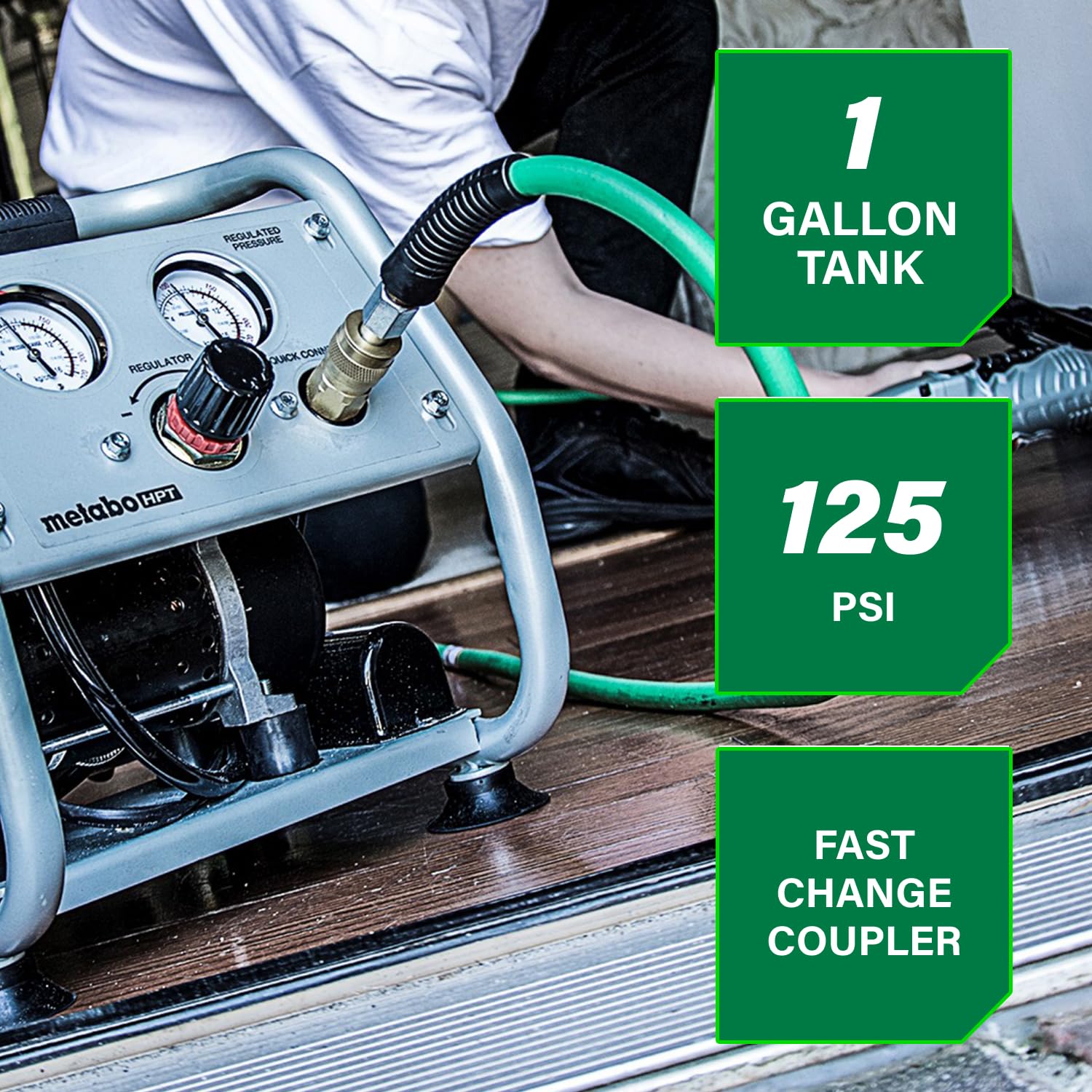 metabo-hpt-quiet-air-compressor-1-gallon-oil-free-ultra-quiet-59-db-portable-ec2 image 5
