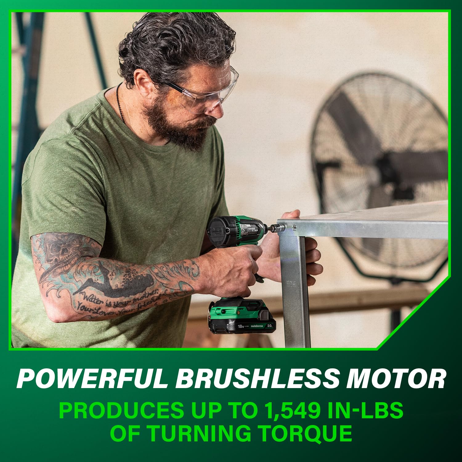 metabo-hpt-18v-brushless-drill-impact-driver-combo-kit-kc18dexqb-with-2-2-0ah-ba image 7