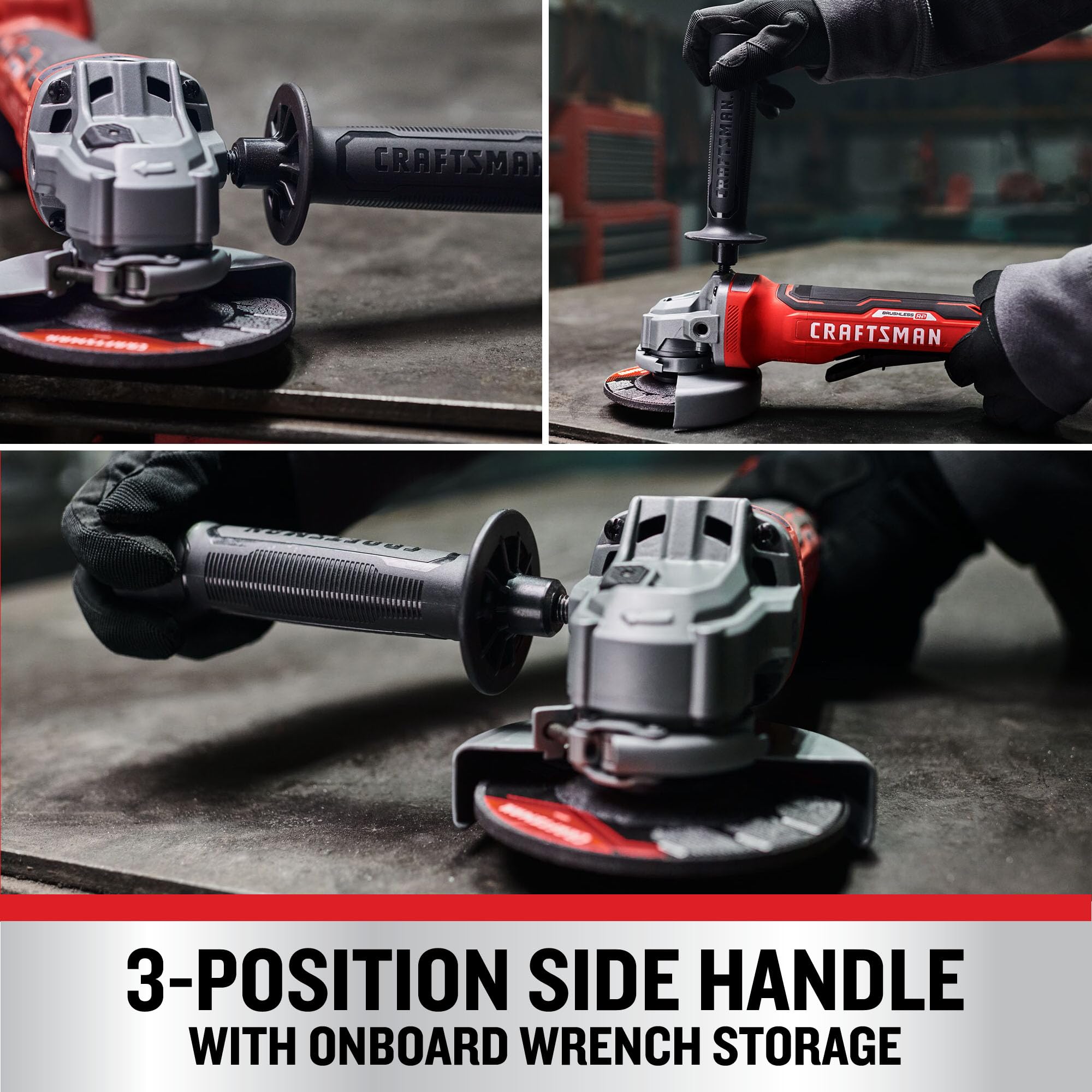 craftsman-cmcg451b-v20-4-1-2-brushless-angle-grinder-bare-tool-with-paddle-switc image 5