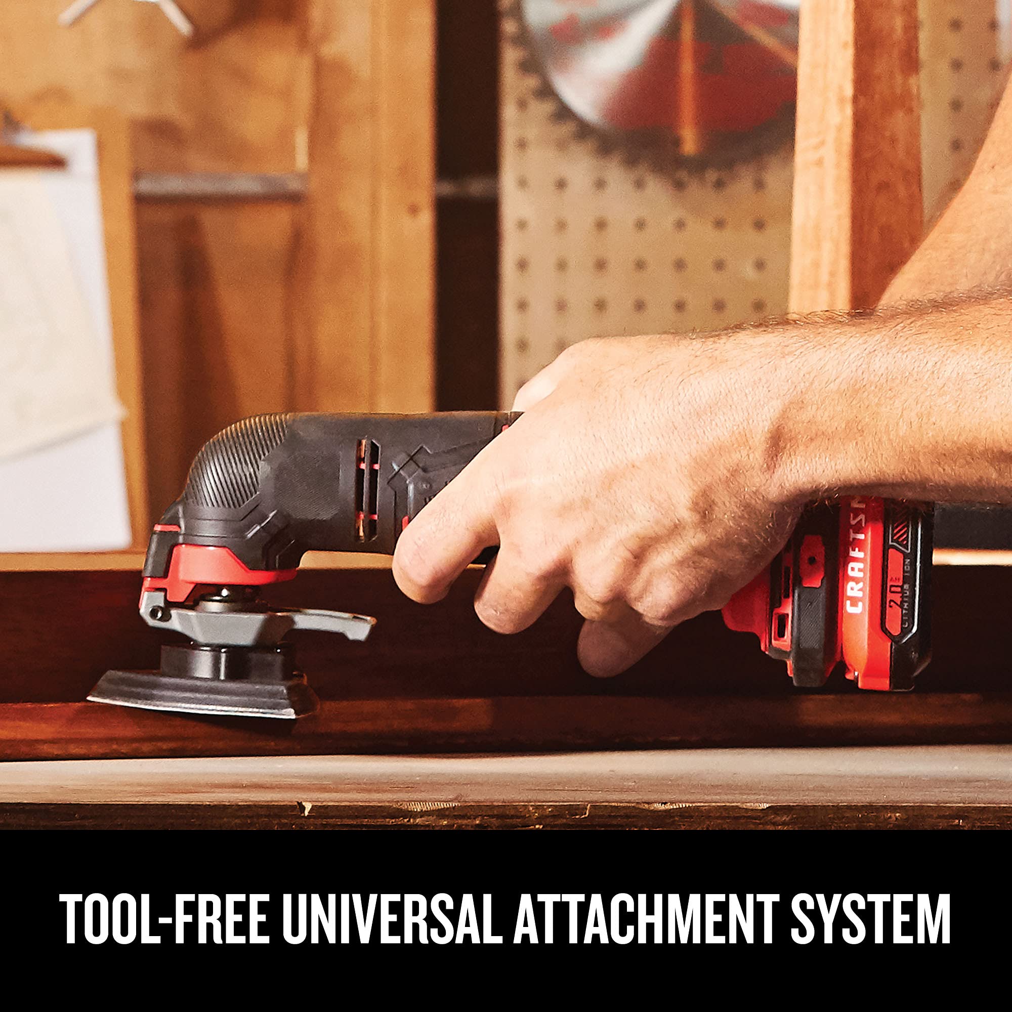 craftsman-v20-cordless-oscillating-tool-kit-cmce501d1-with-blades-sand-paper-bat image 4