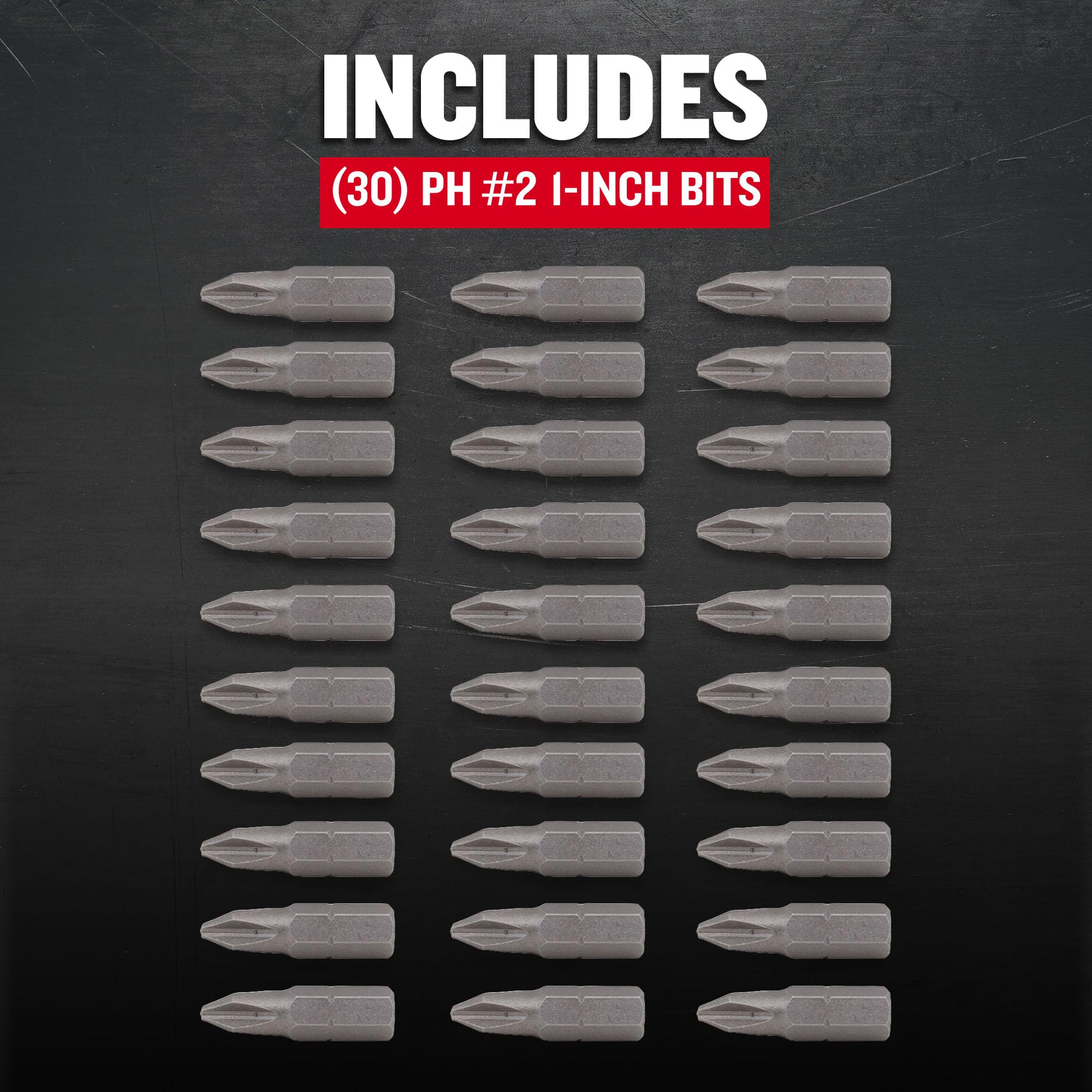 craftsman-phillips-screwdriver-bit-set-1-inch-30-piece-cmaf121ph230 image 2