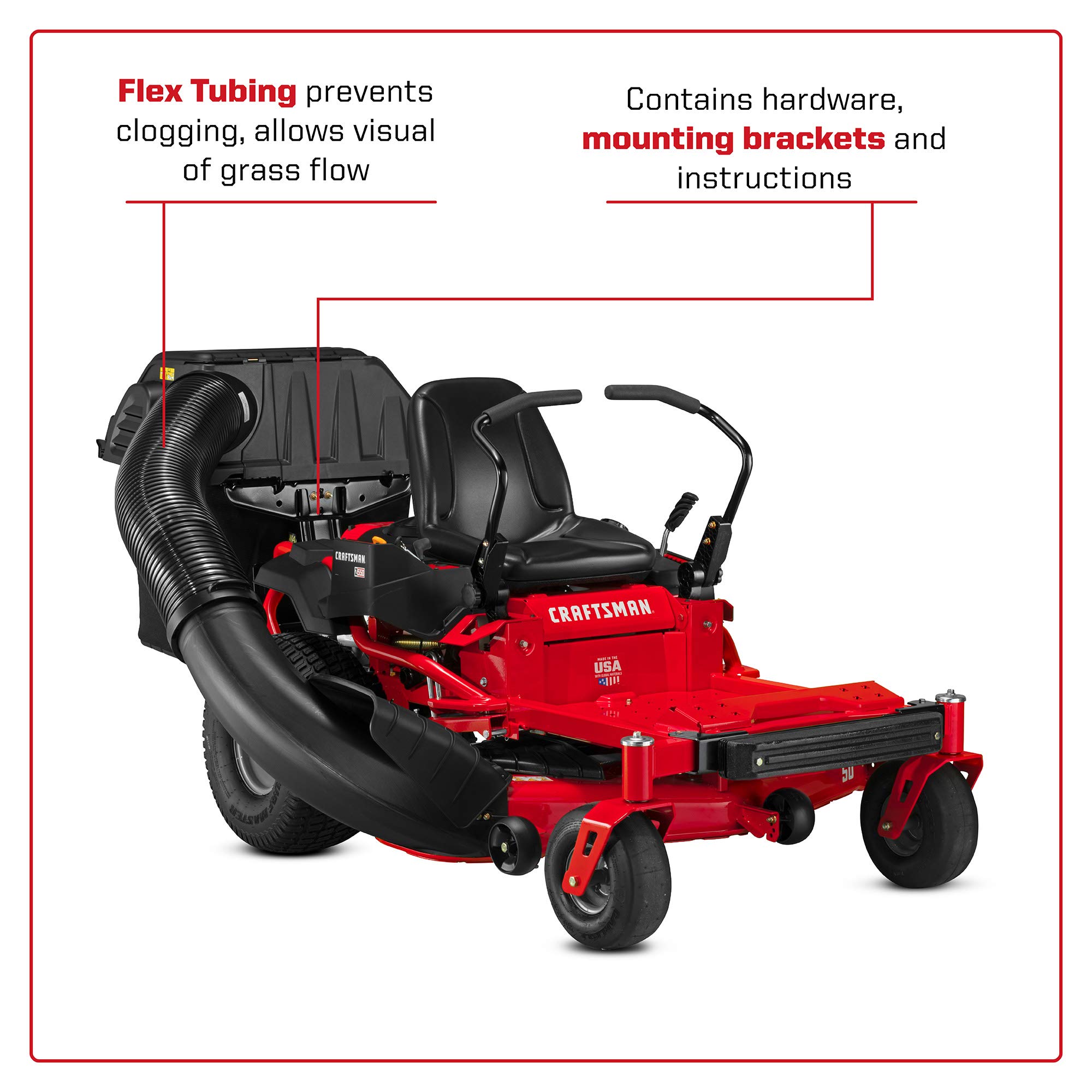 craftsman-42-inch-and-46-inch-double-bagger-for-zero-turn-mowers-original-equipm image 5