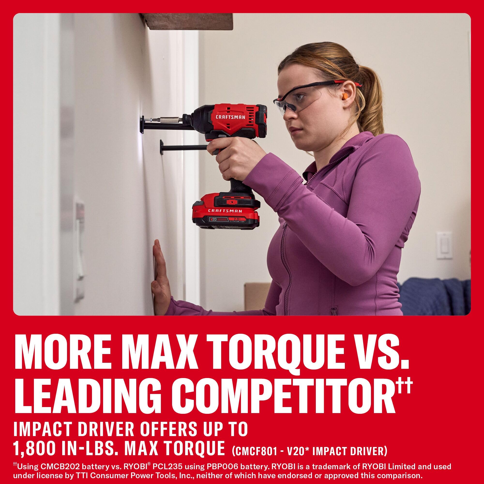craftsman-v20-cordless-drill-driver-and-impact-driver-combo-kit-cmck201d2-2-x-2a image 4