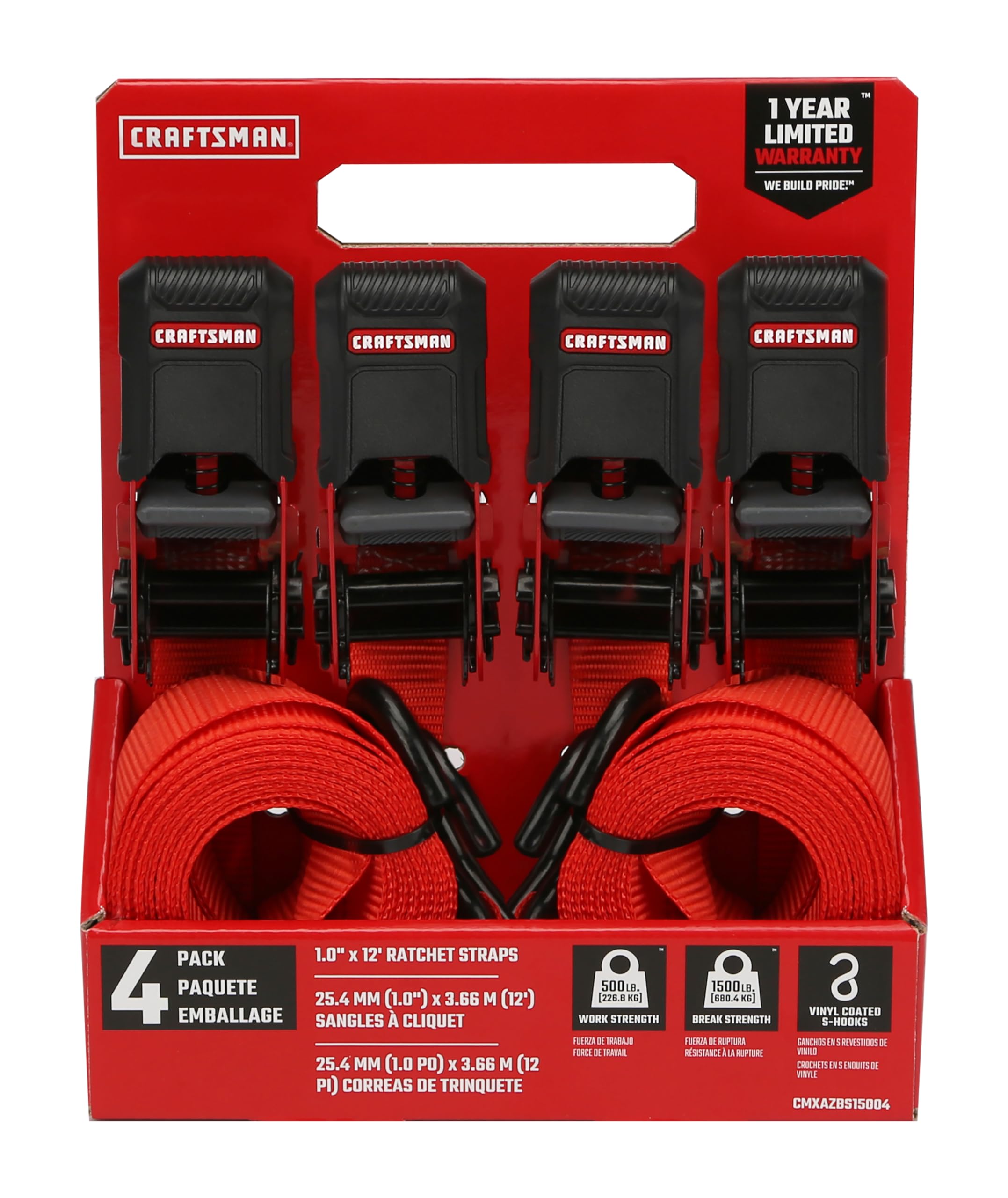 craftsman-cmxazbs15004-1-x-12-ratchet-tie-down-straps-1500-lb-break-strength-4-p image 5