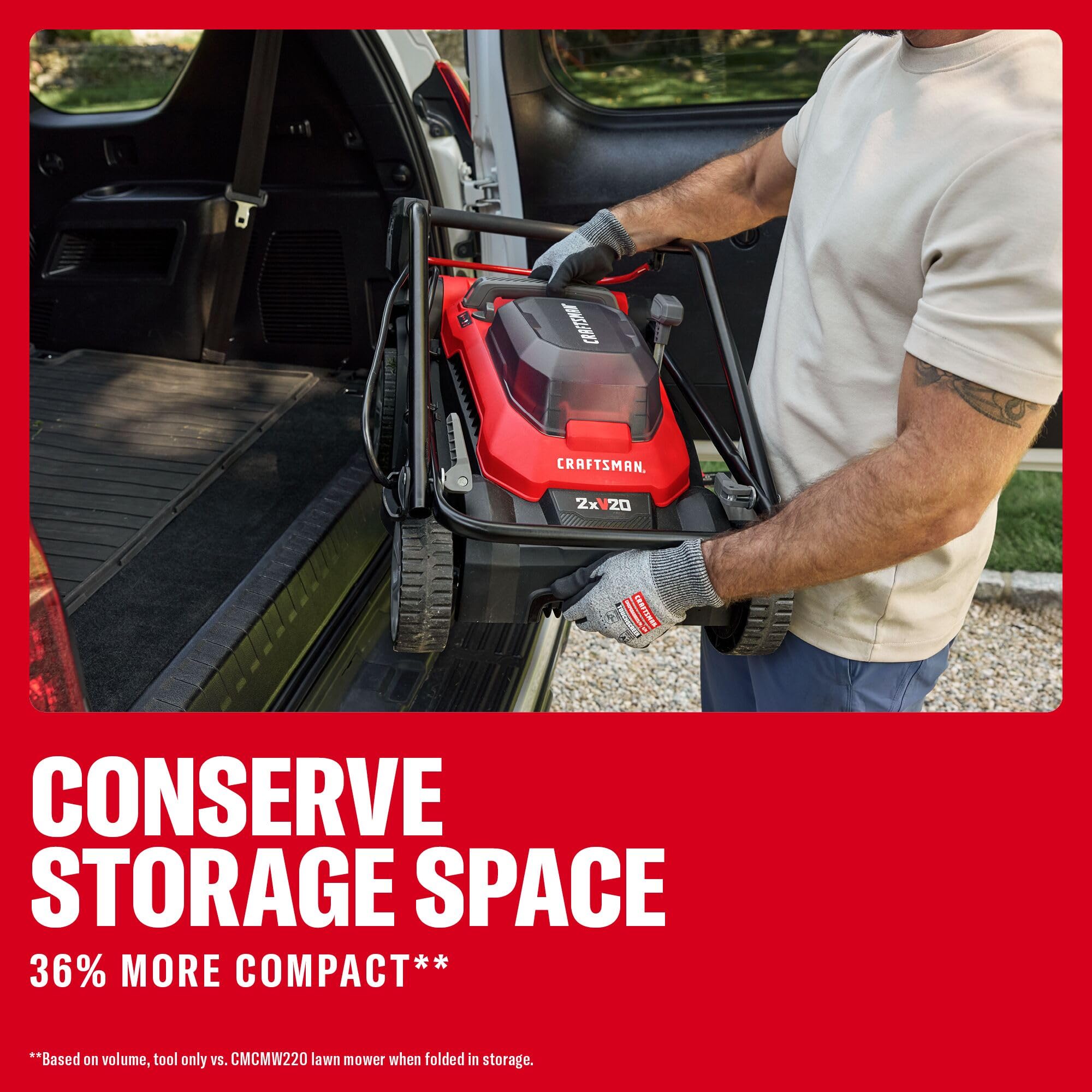 craftsman-cmcmwp120m2-15-inch-cordless-push-mower-with-2-v20-batteries-and-charg image 4