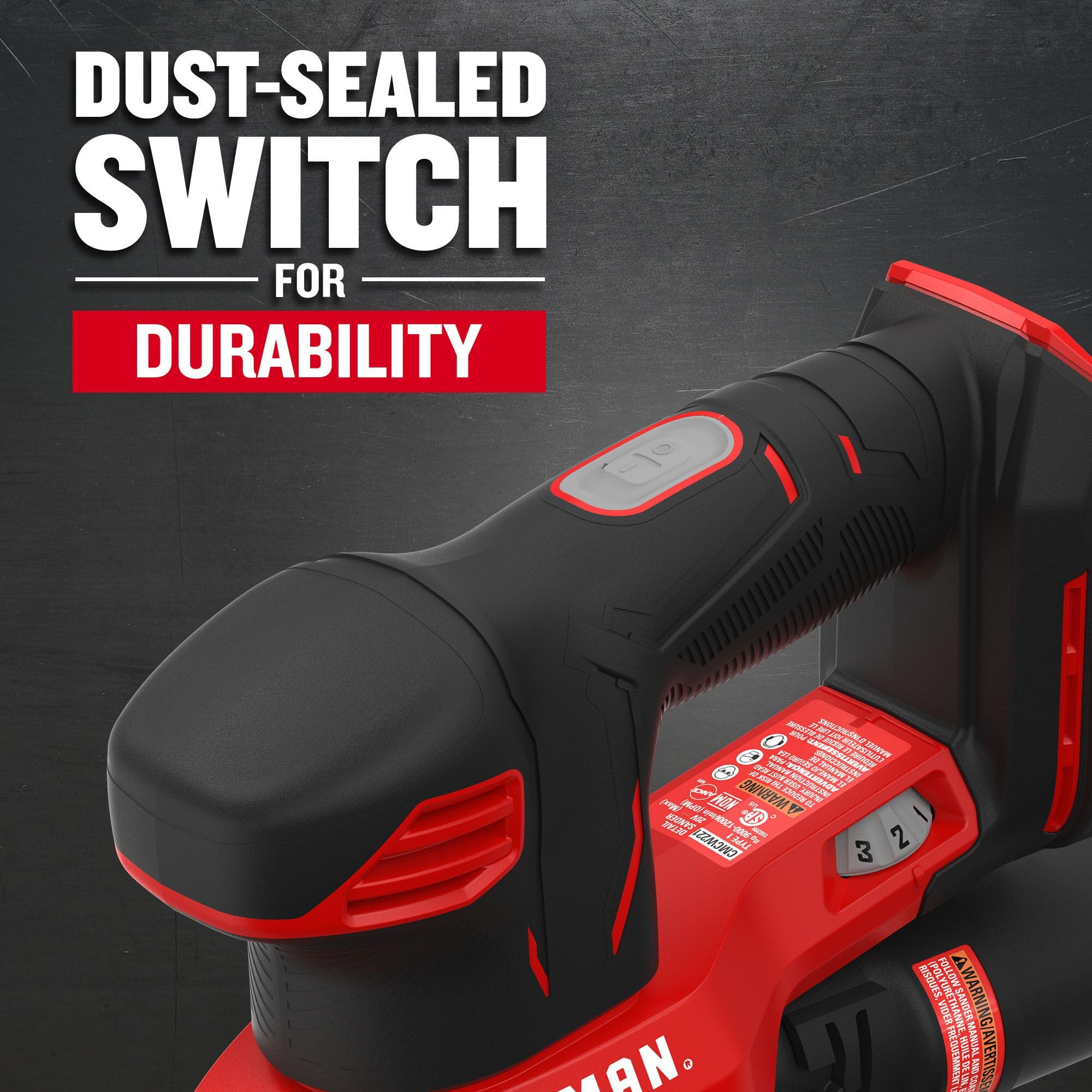 craftsman-20v-max-cordless-detail-sander-tool-only-cmcw221b-red image 4