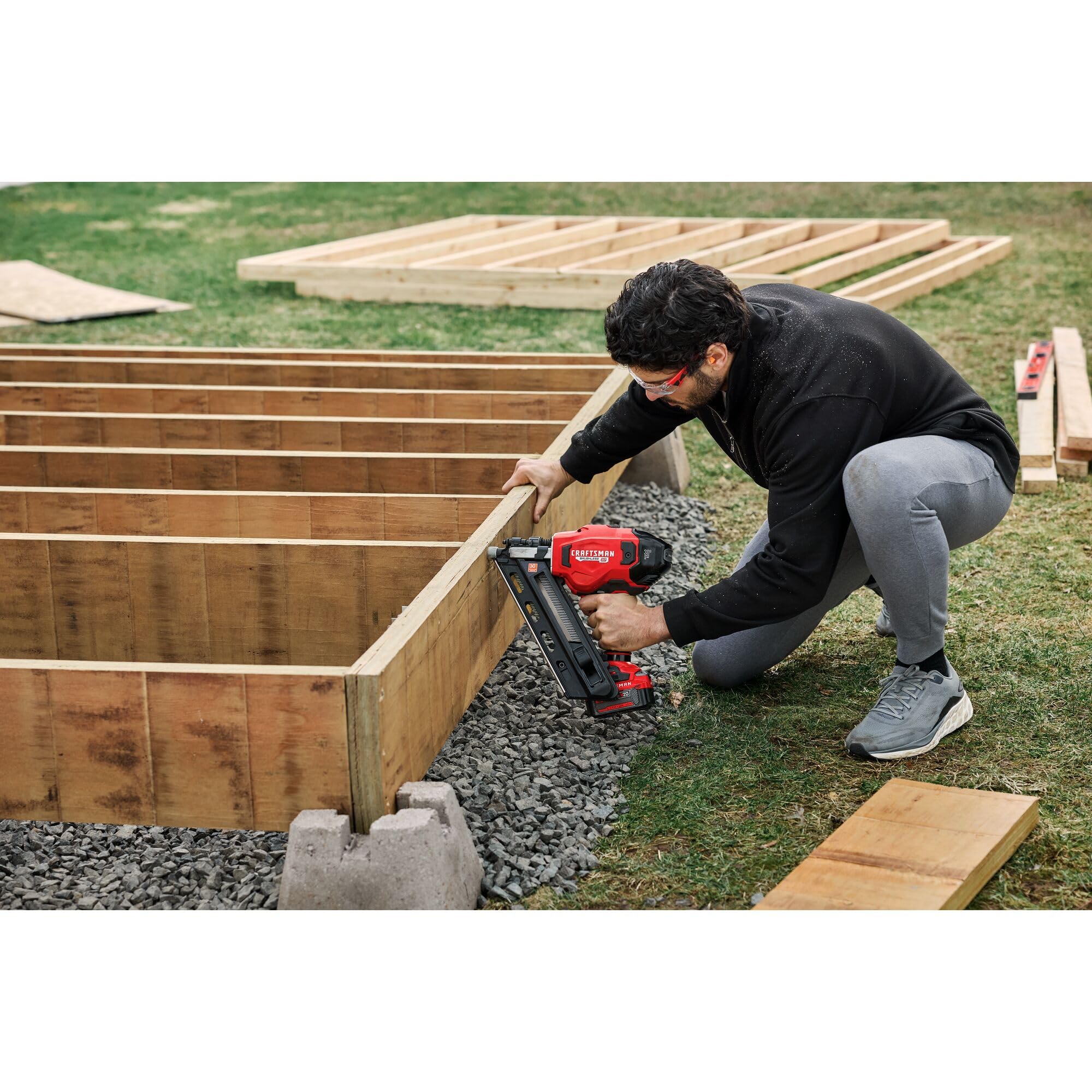 craftsman-v20-brushless-cordless-30-framing-nailer-tool-only-cmcn630ptb image 7