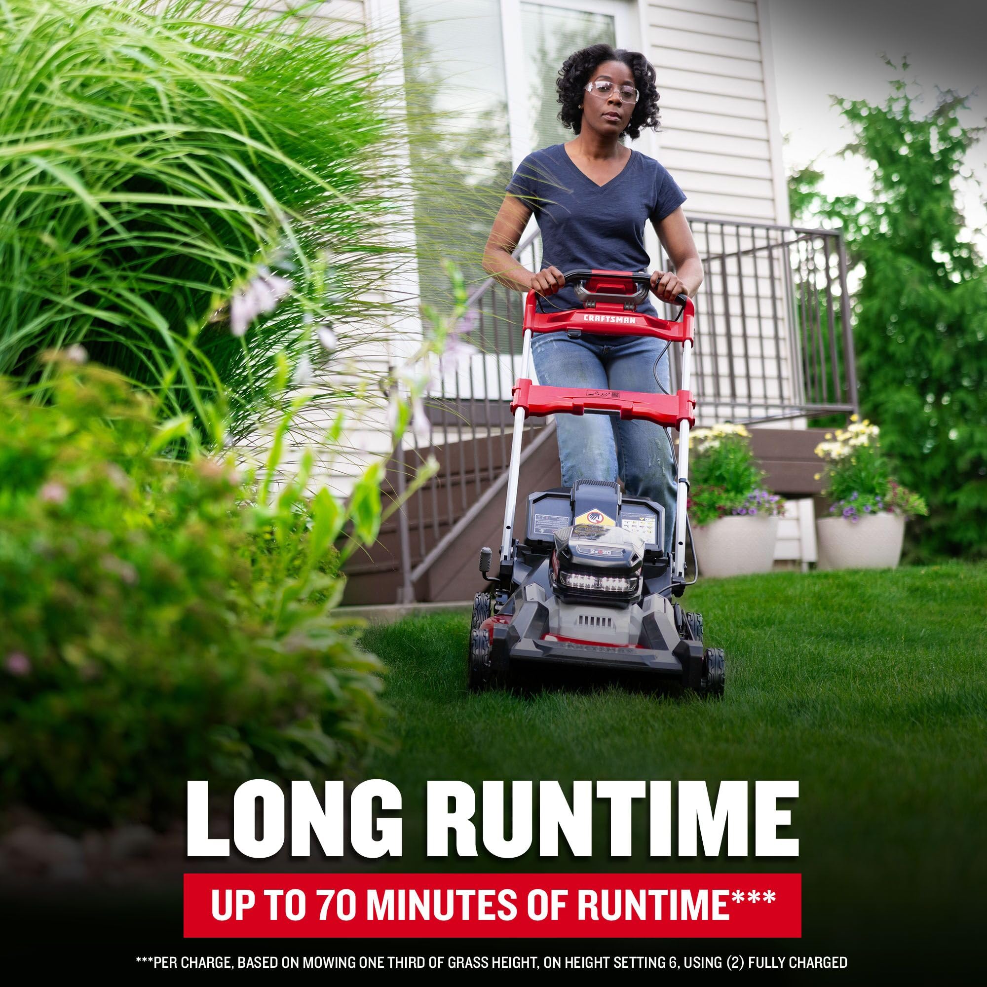 craftsman-v20-brushless-rp-21-in-rear-wheel-driver-mower-2-x-9ah-batteries-and-2 image 4