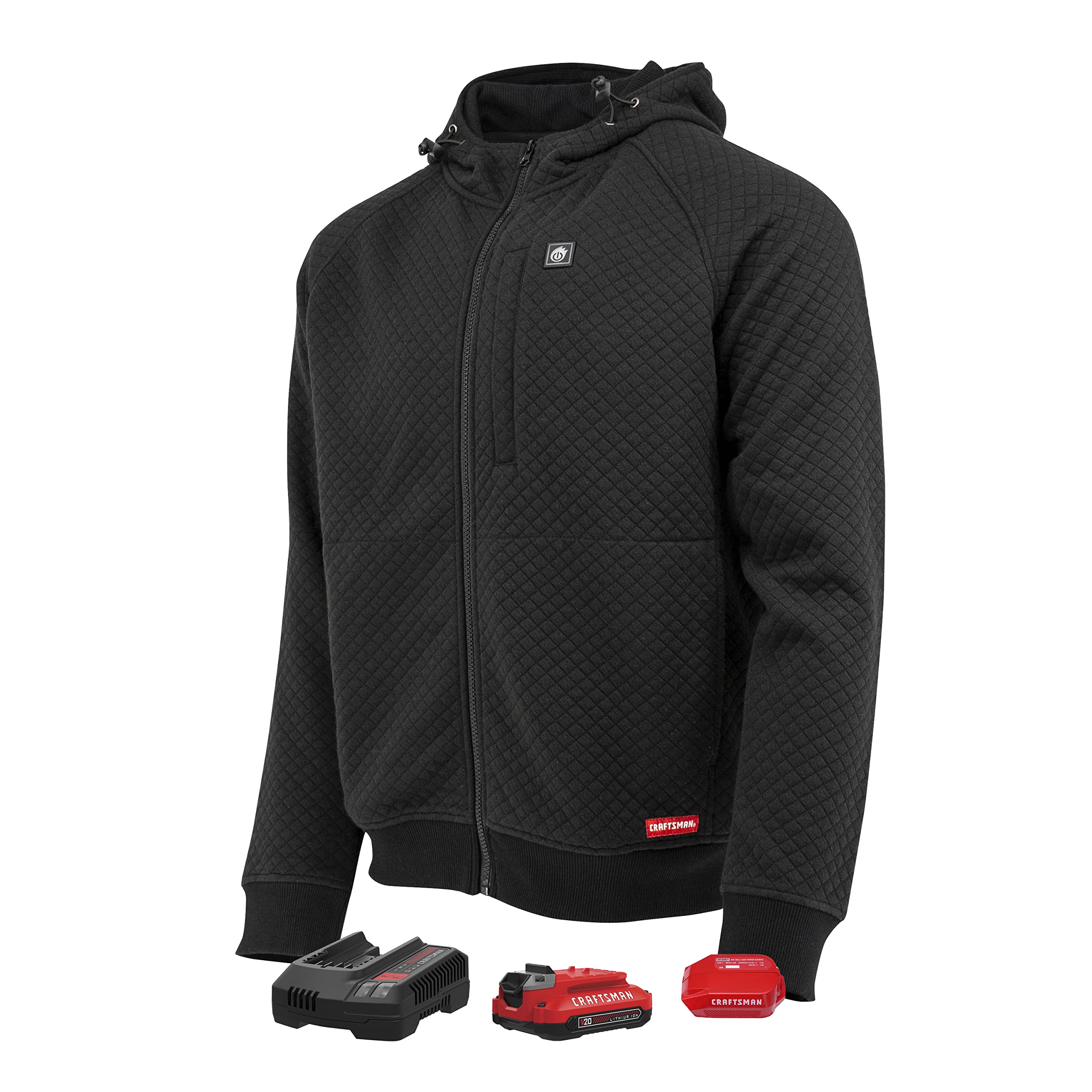 craftsman-unisex-quilted-heated-jacket-with-3-heat-zones-cmxcgraj15 image 1