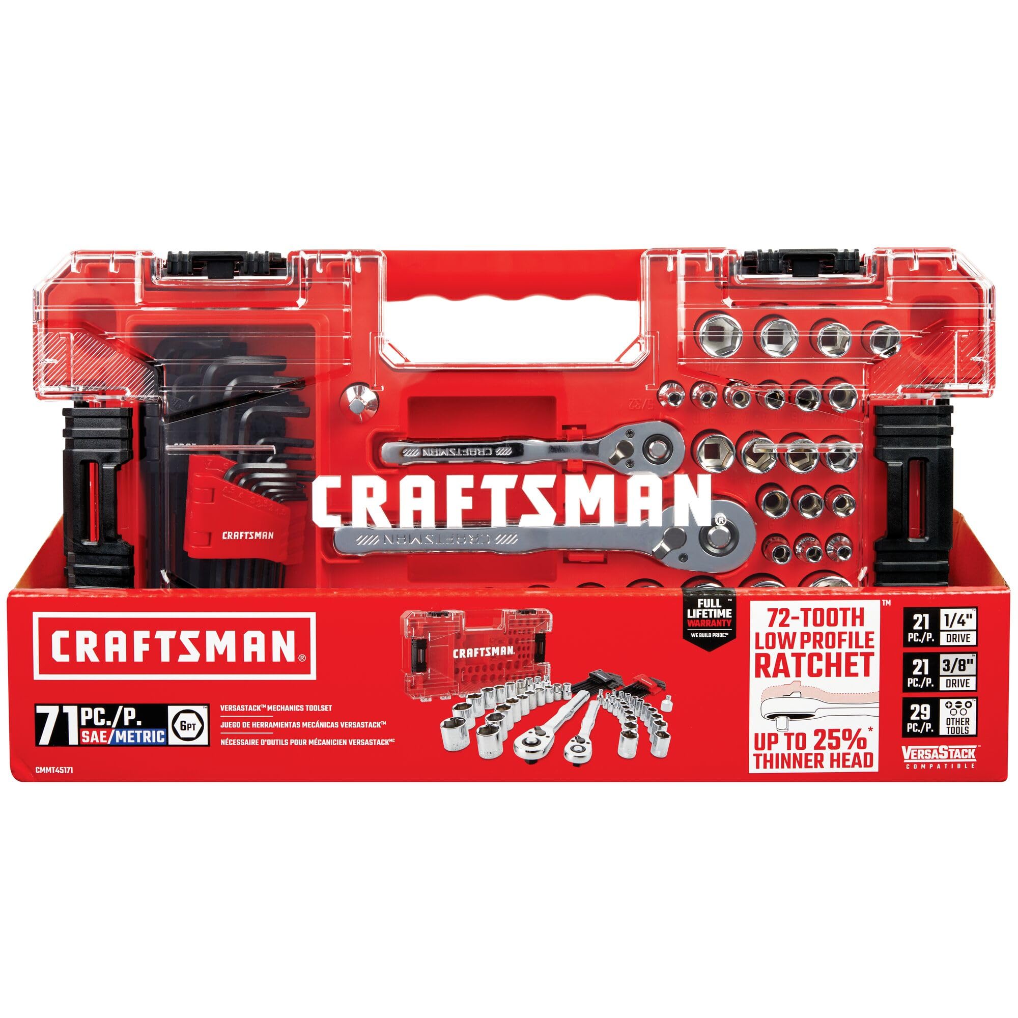 craftsman-versastack-71-piece-mechanics-tool-set-1-4-3-8-drive-cmmt45171 image 6