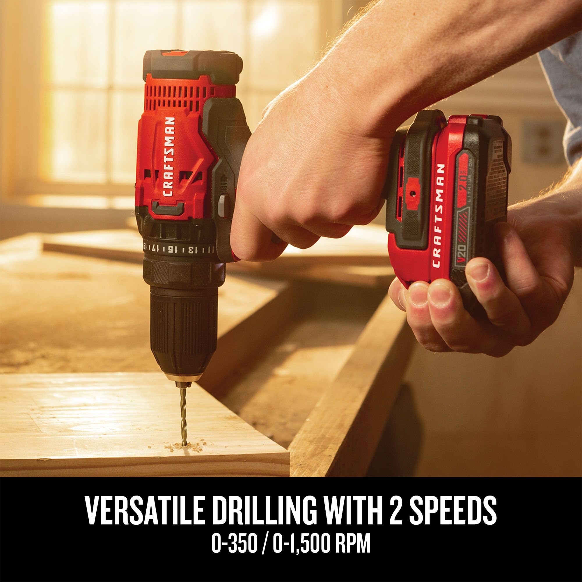 craftsman-v20-cordless-4-tool-combo-kit-with-2-batteries-and-charger-cmck400d2 image 5